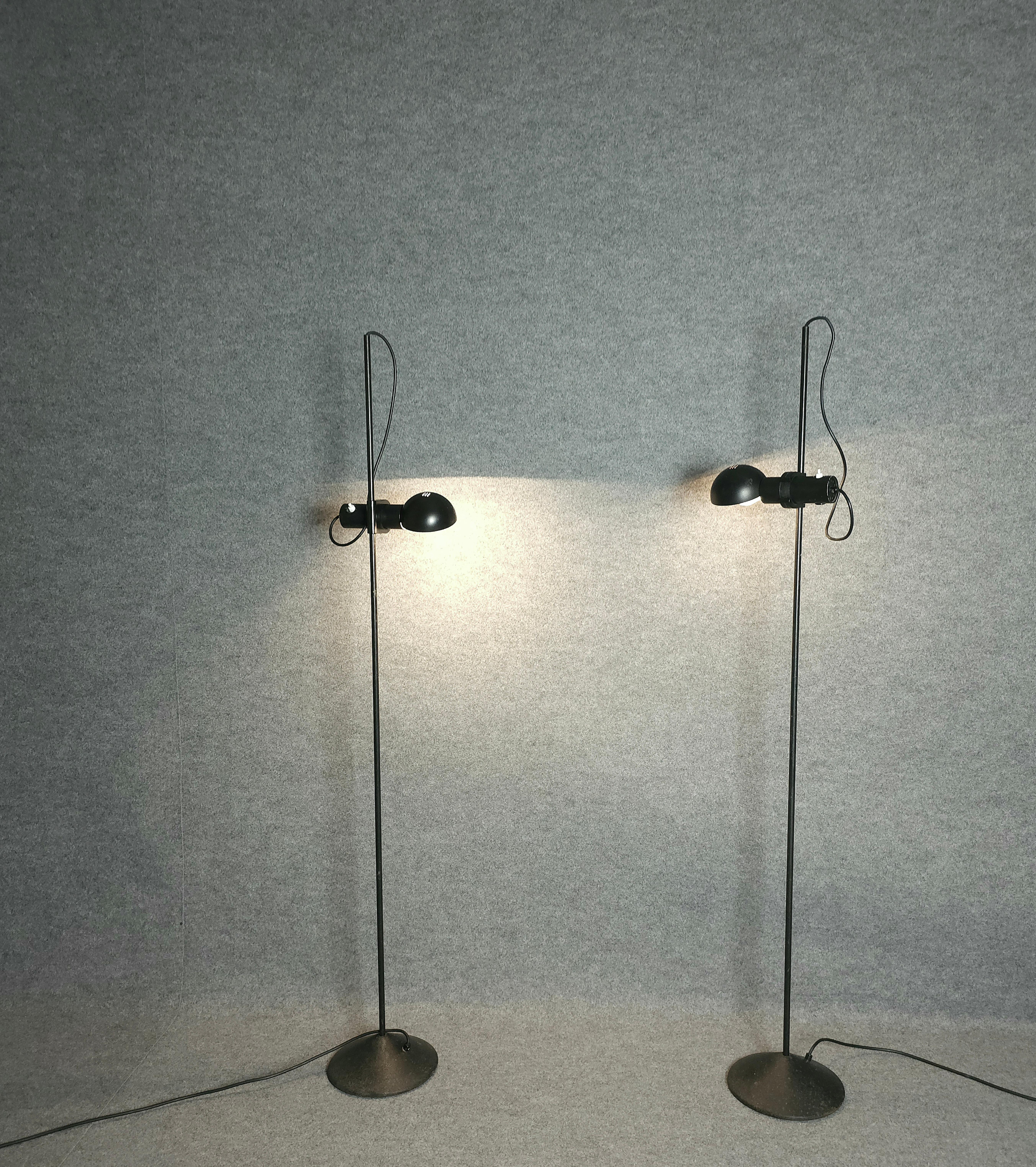 Italian Rare set of 2 Barbieri & Marianelli Floor Lamps Midcentury Design Italy 1960s For Sale