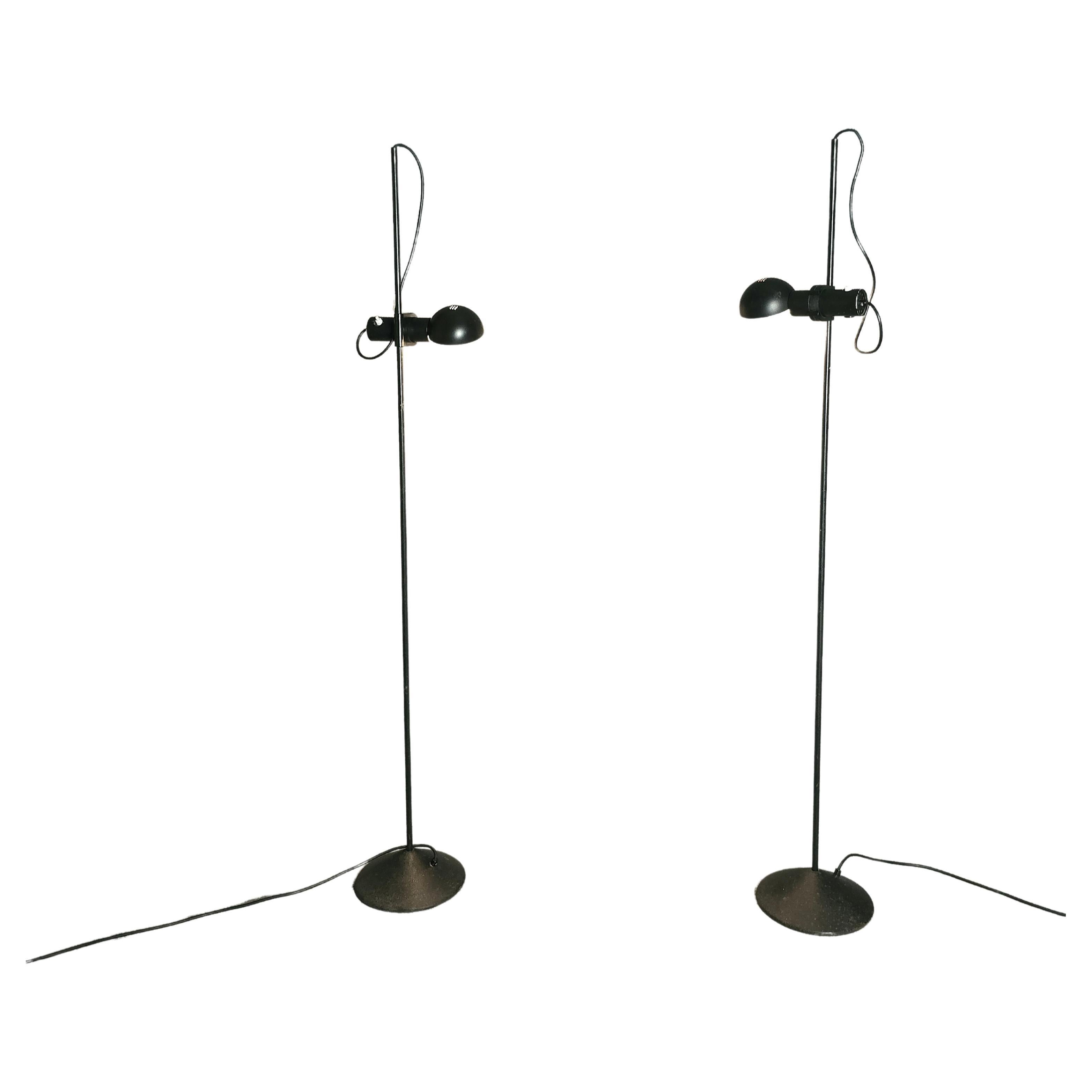 Rare set of 2 Barbieri & Marianelli Floor Lamps Midcentury Design Italy 1960s For Sale