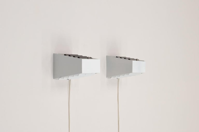 Rare set of 2 bedside / wall lamps C1586 by Raak Amsterdam, Netherlands 60s. For Sale at 1stDibs