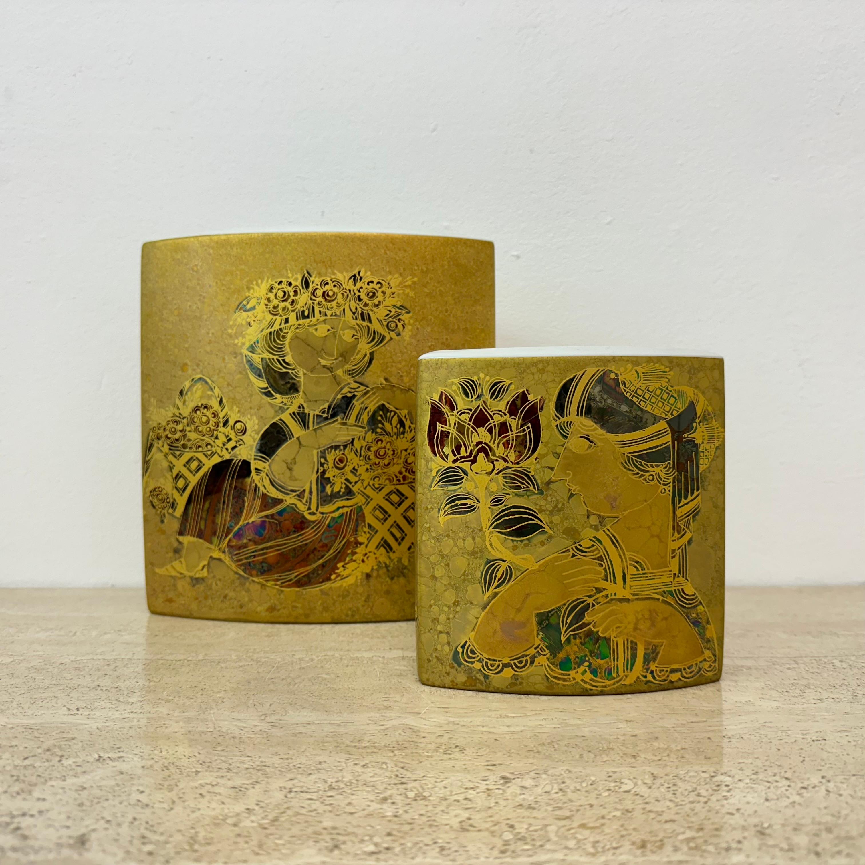 Raro set di 2 vasi Bjørn Wiinblad per Rosenthal, anni '70 in vendita 1