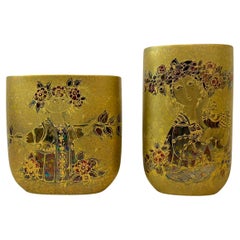 Rare Set of 2 Bjørn Wiinblad for Rosenthal vase, 1970’s