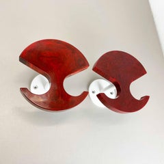 Rare Set of 2 Catalina Bakelite Wardrobe Hooks Made in East Germany GDR, 1970s