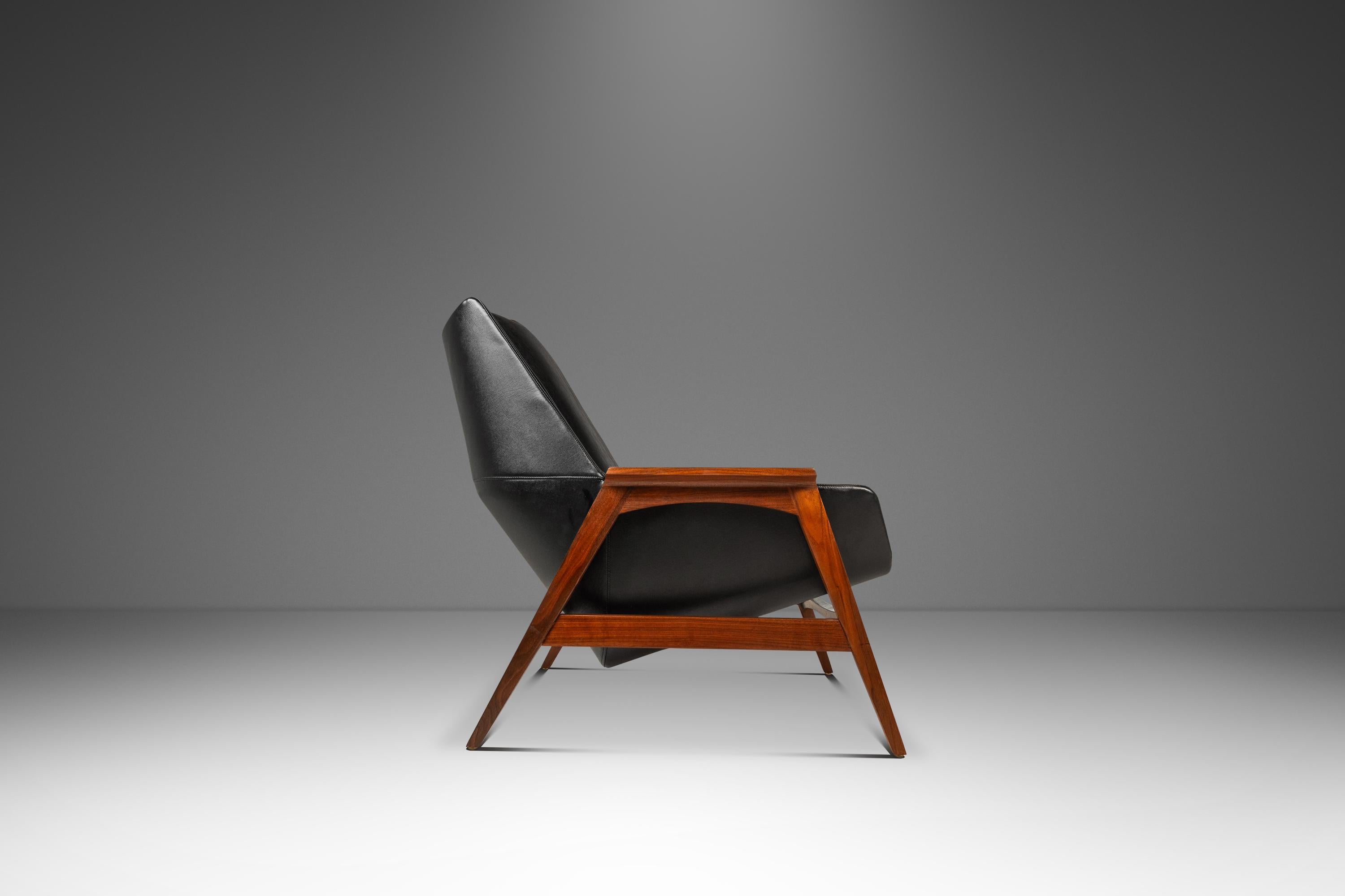 Rare Set of 2 Model 800 Malabar Chairs by Abitz for Galloway's, USA, c. 1959 (Walnuss) im Angebot