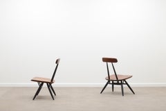 Rare Set of 2 Pirkka Lounge Chairs by Ilmari Tapiovaara for Laukaan Puu 50s