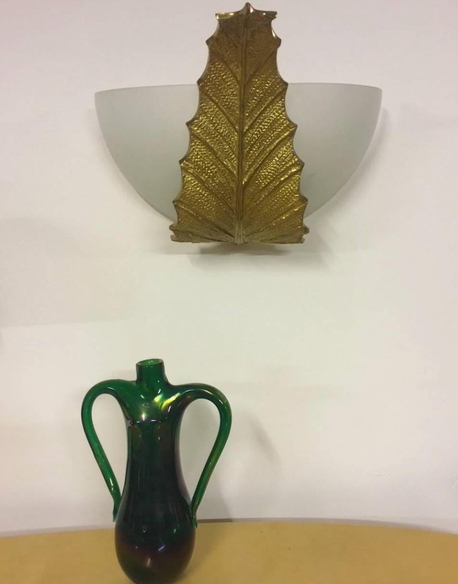 French Rare set of 2 Shatanis Wall sconces by Maison Charles For Sale