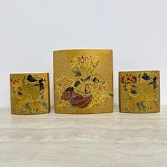 Rare Set of 3 Bjørn Wiinblad for Rosenthal vase, 1970’s