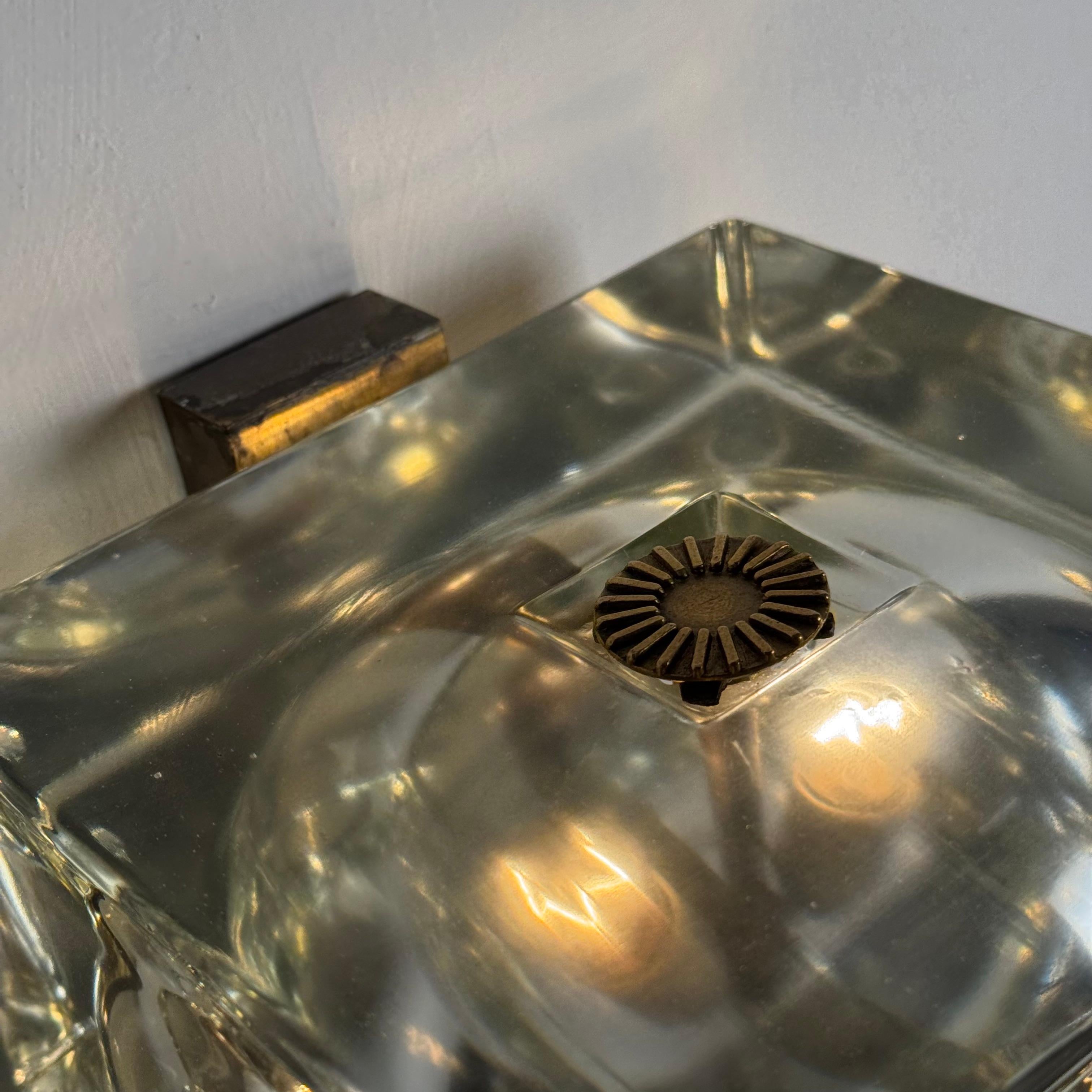 Rare Set of 3 “Cubosfera” Wall Lights by Alessandro Mendini for Fidenza Vetraria en venta 3