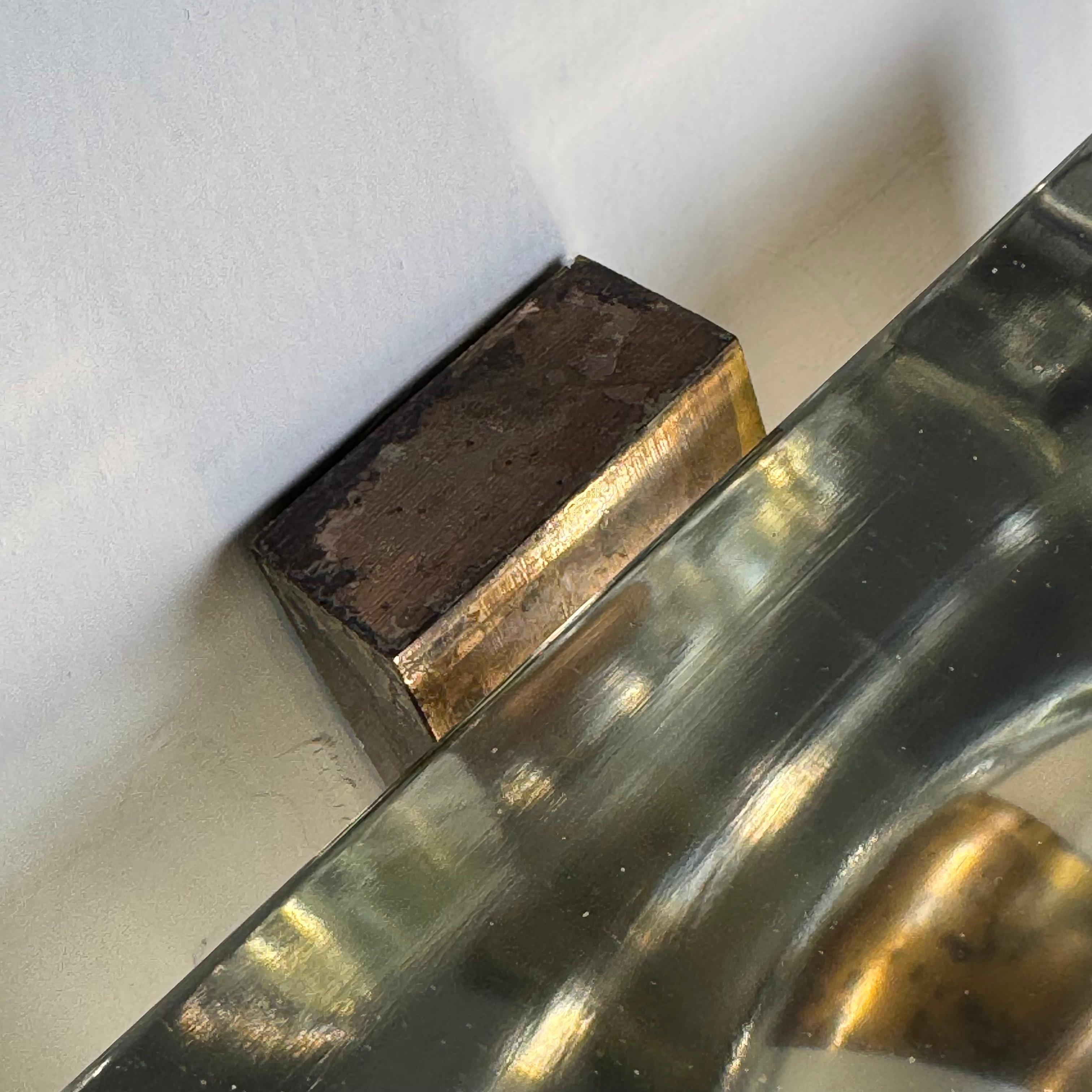 Rare Set of 3 “Cubosfera” Wall Lights by Alessandro Mendini for Fidenza Vetraria en venta 4