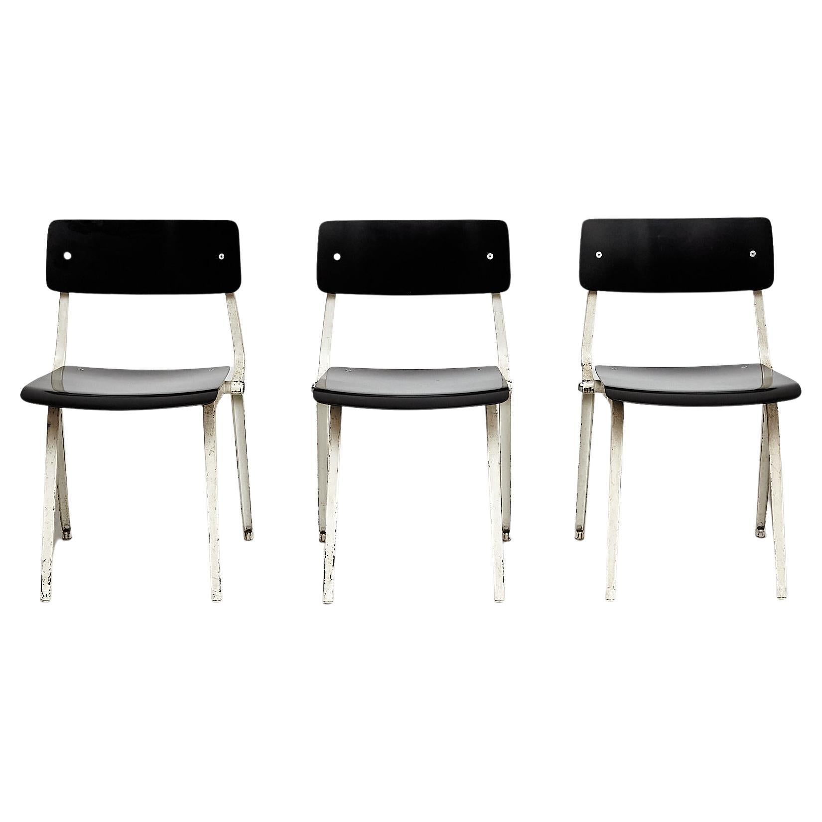 Rare Set of 3 Friso Kramer Theater Chairs, 1959 For Sale