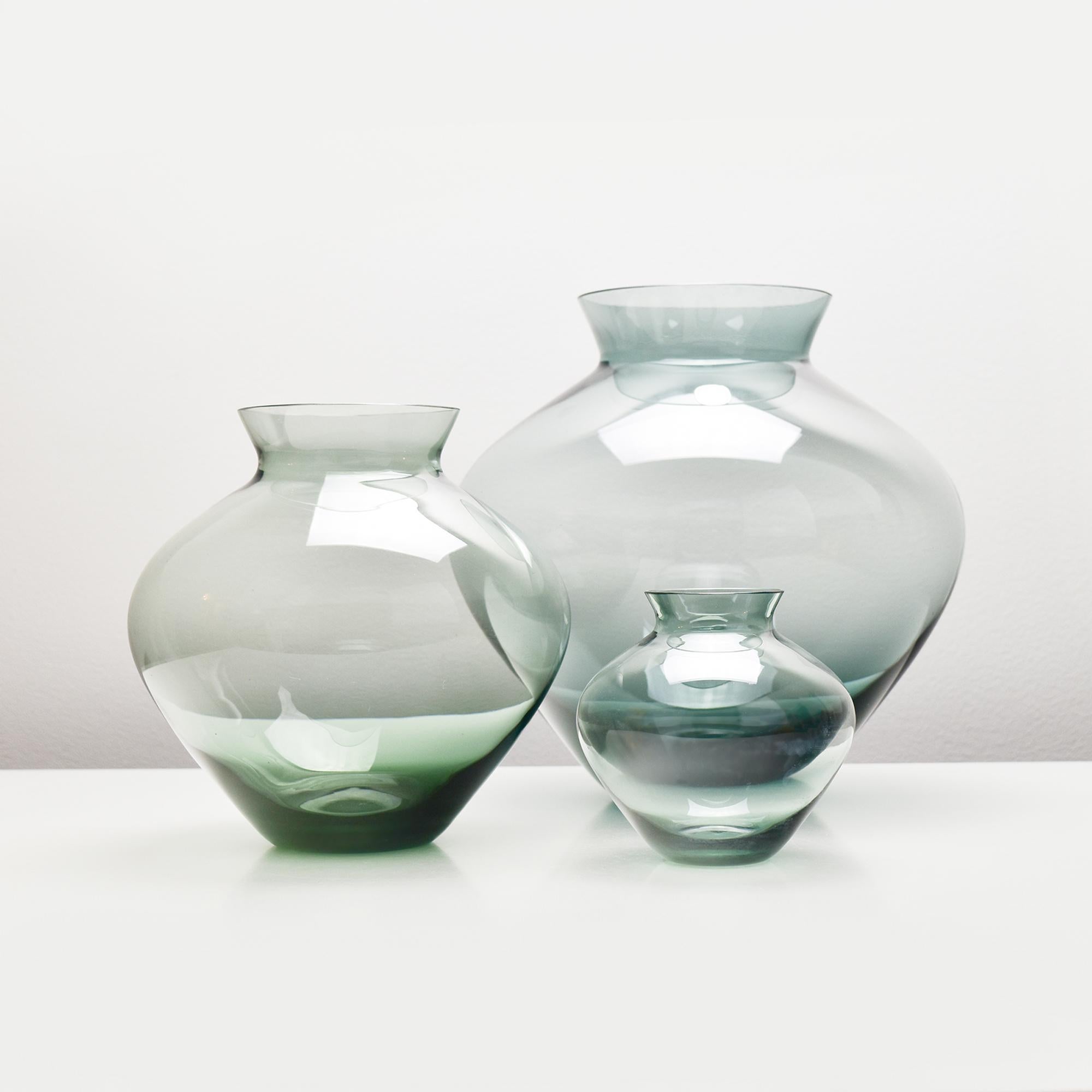 Mid-Century moderno Raro set di 3 vasi 