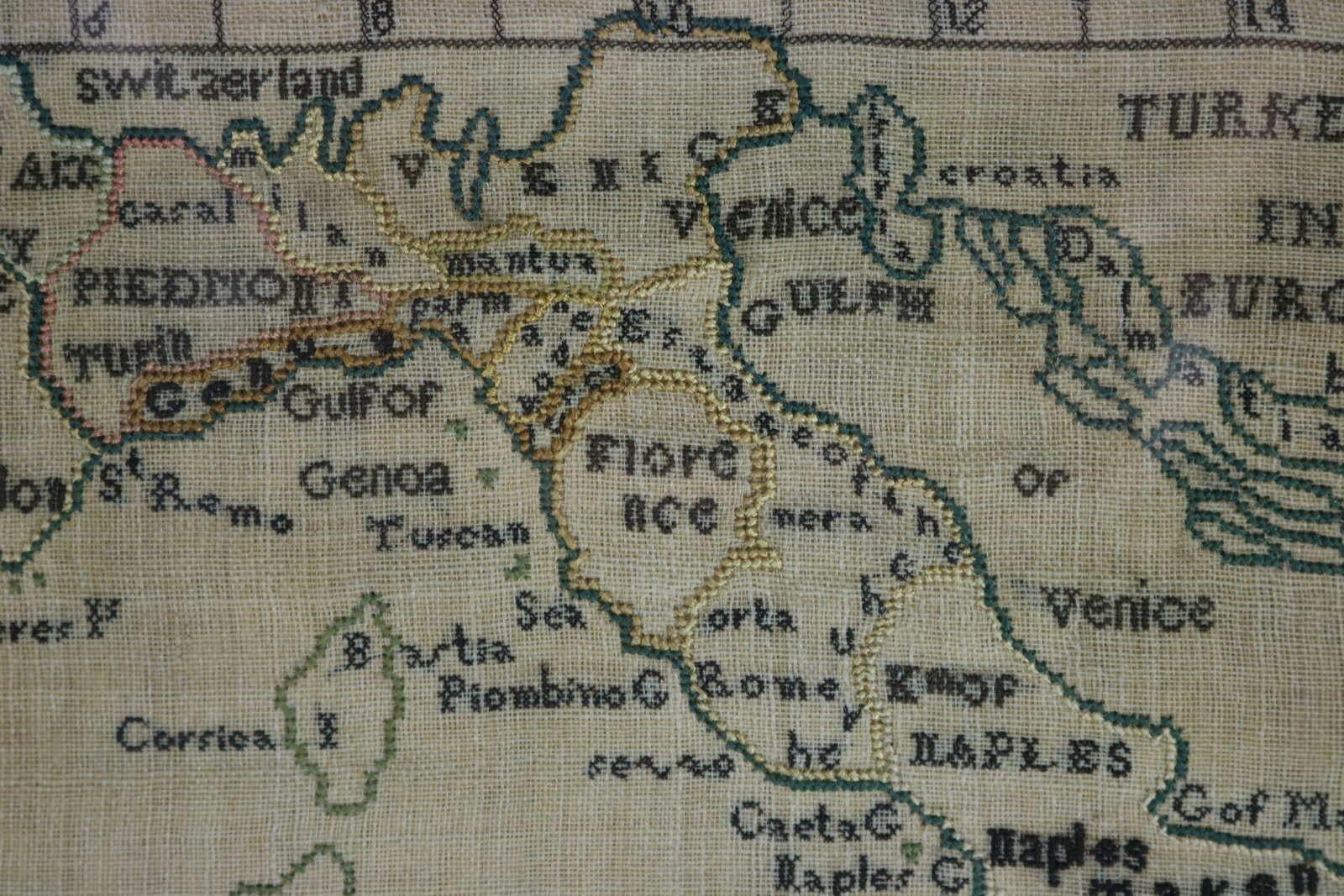 Seltener Satz von 3 Map Sammlerstücken von A Charles. Italien, Spanien und Frankreich im Zustand „Gut“ im Angebot in Chelmsford, Essex