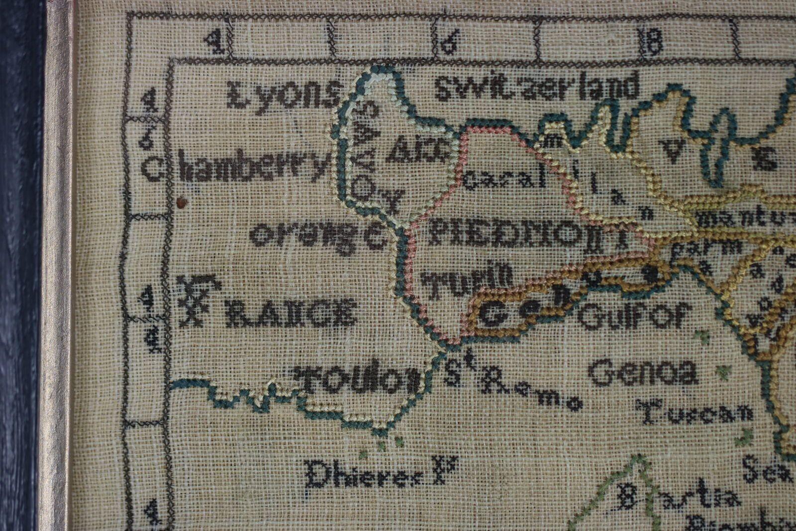 Seltener Satz von 3 Map Sammlerstücken von A Charles. Italien, Spanien und Frankreich im Angebot 2