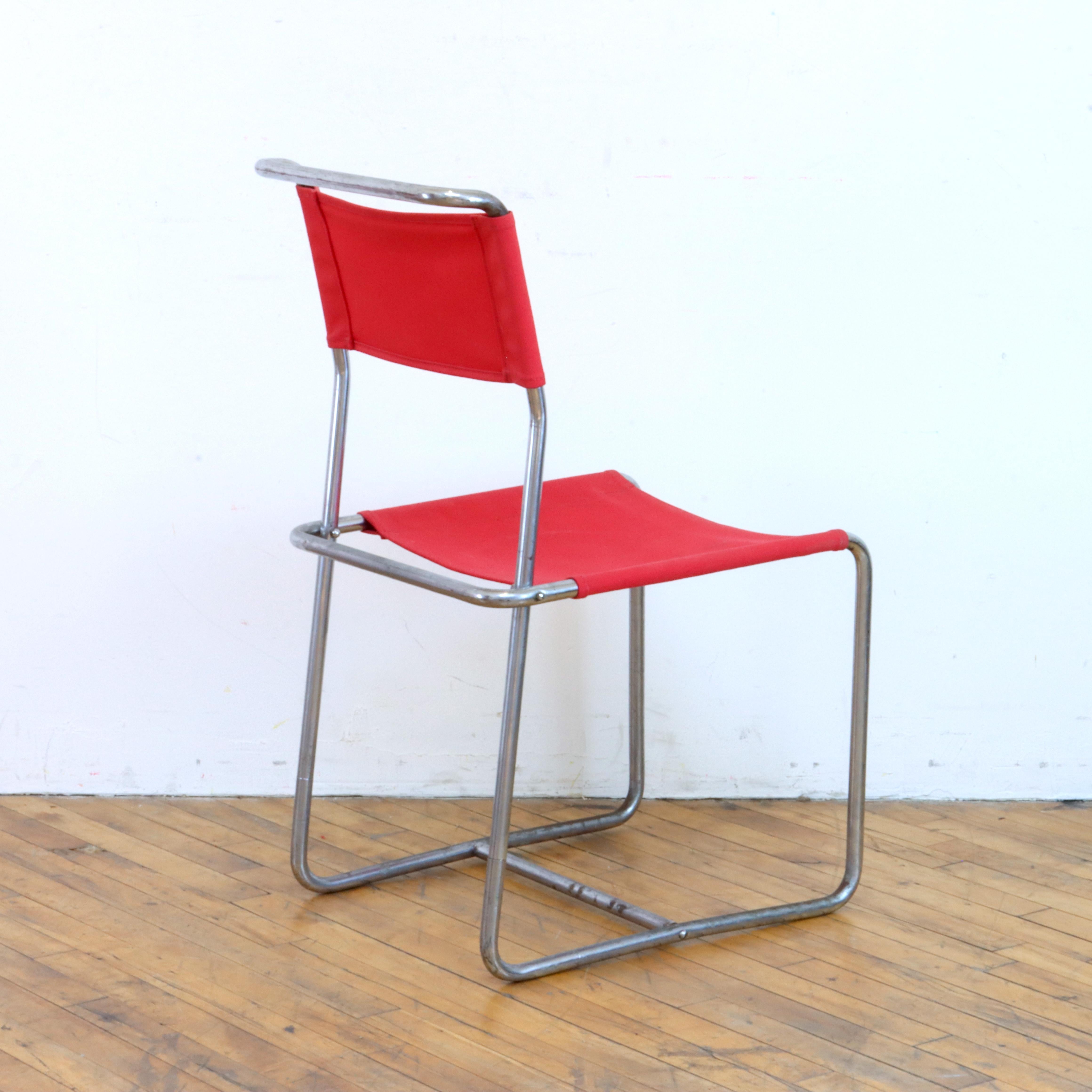 Seltener Satz von 3 Marcel Breuer B5 Variant-Stühlen im Angebot 3