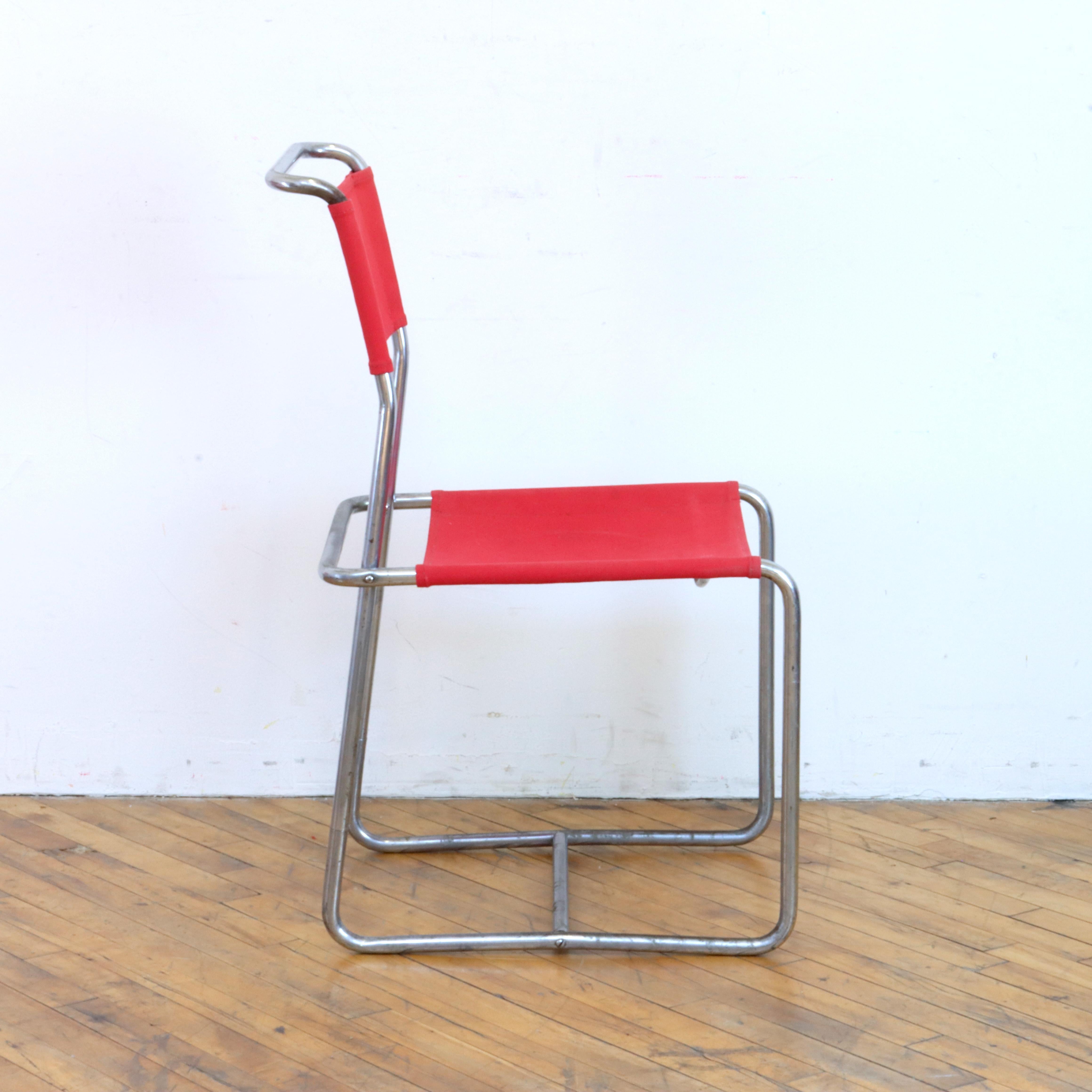 Seltener Satz von 3 Marcel Breuer B5 Variant-Stühlen im Angebot 1