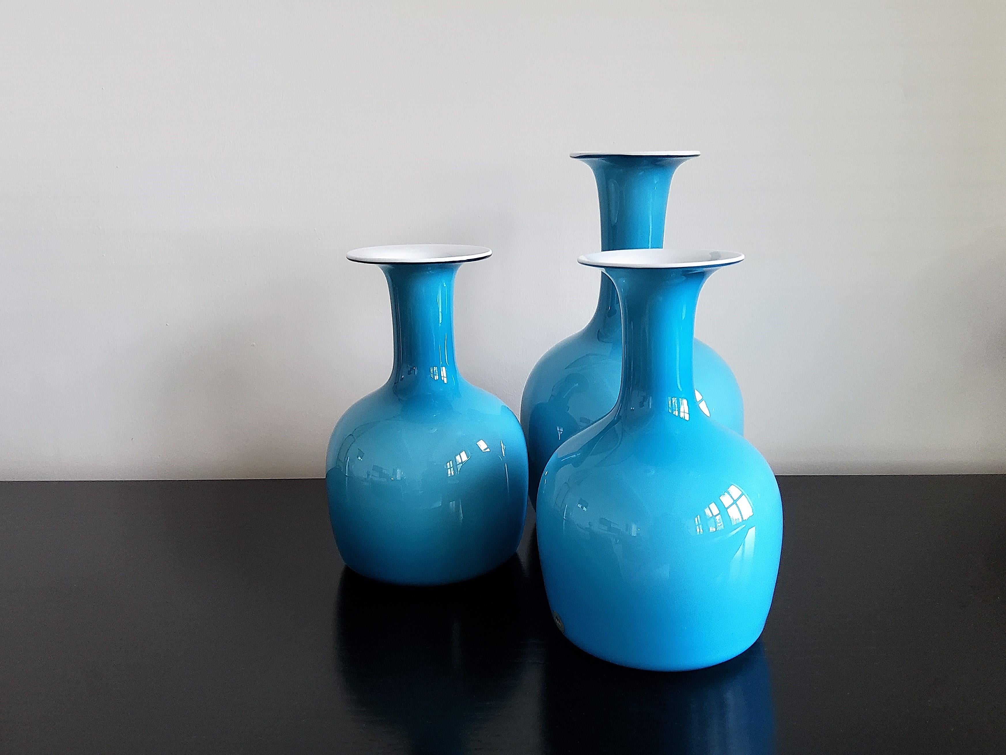 Mid-Century moderno Raro set di 3 vasi 