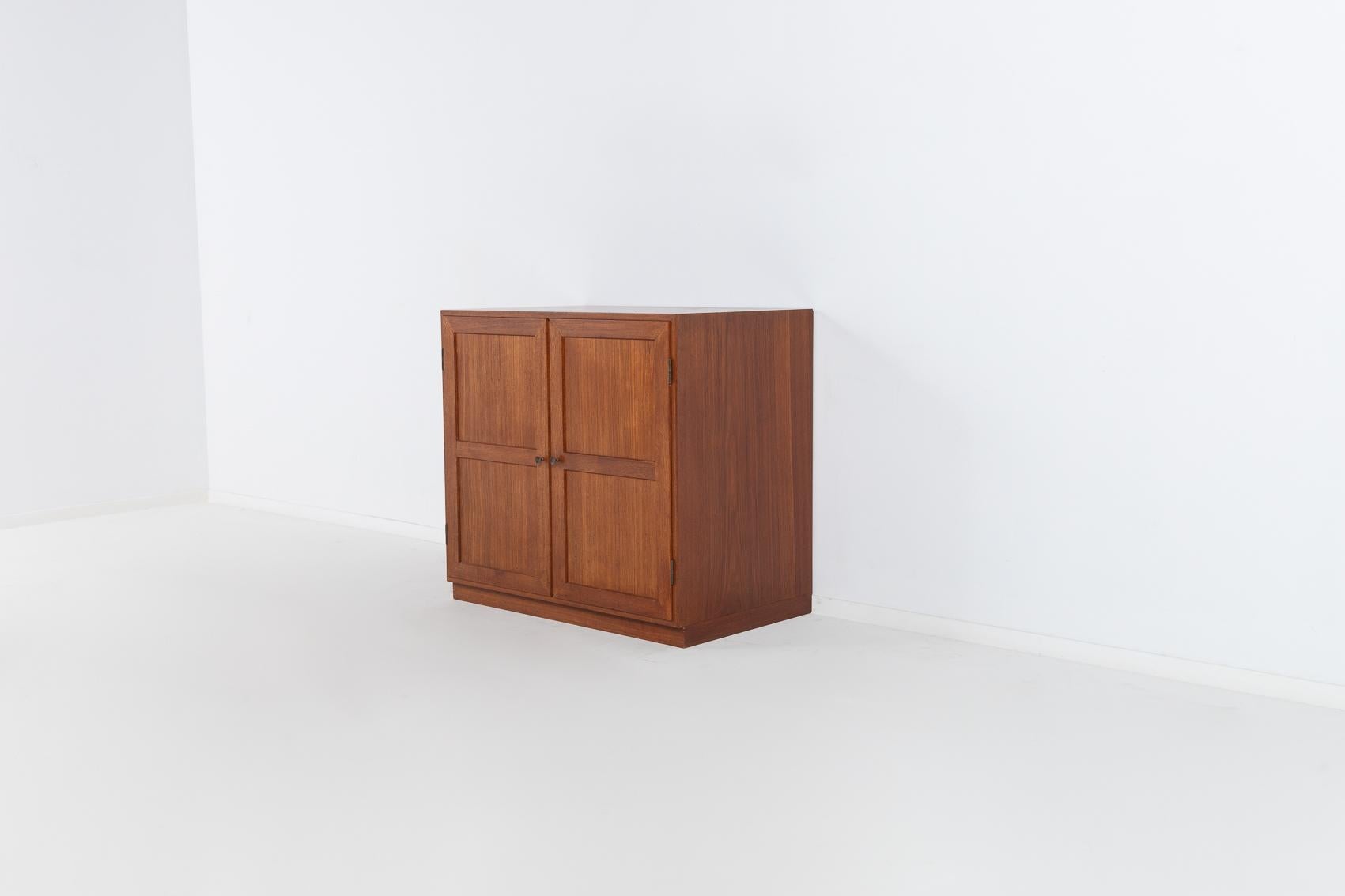 20th Century Rare set of 3 teak cabinets by Tove & Edvard Kindt-Larsen for Thorald Madsens For Sale