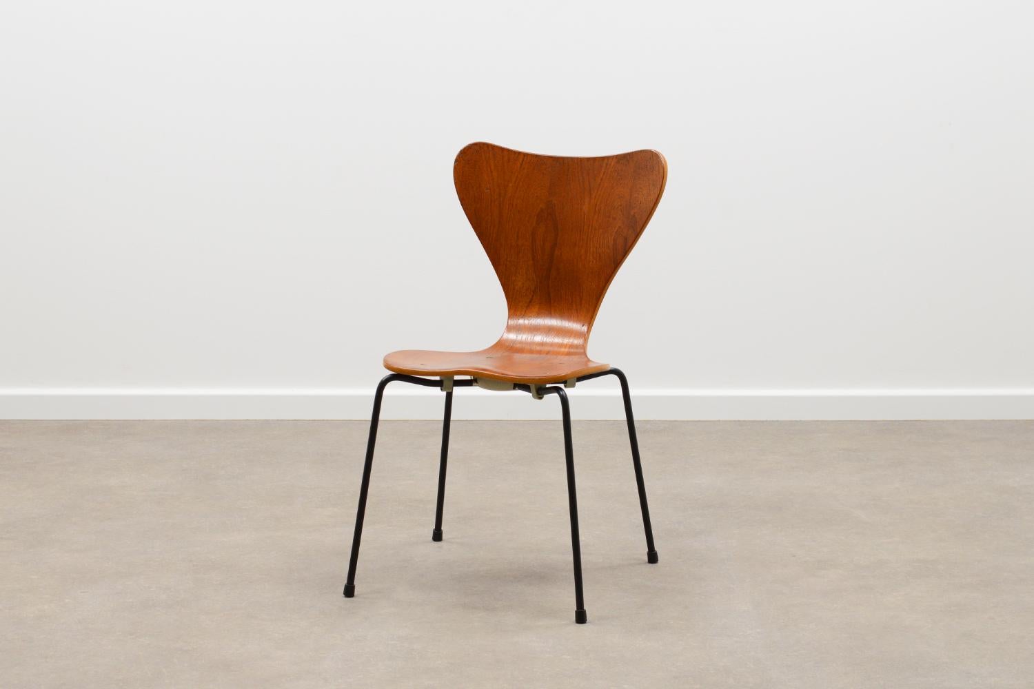 Danish Rare Set of 4 Butterly Chairs by Herbert Hirche for Jofa Stalmöbler, 50s Denmark