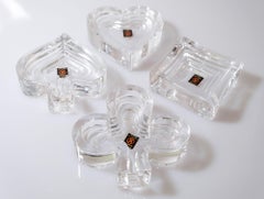 Rare Set of 4 Catch All "Poker" by Catya Castel for Arnolfo di Cambio, 1970s
