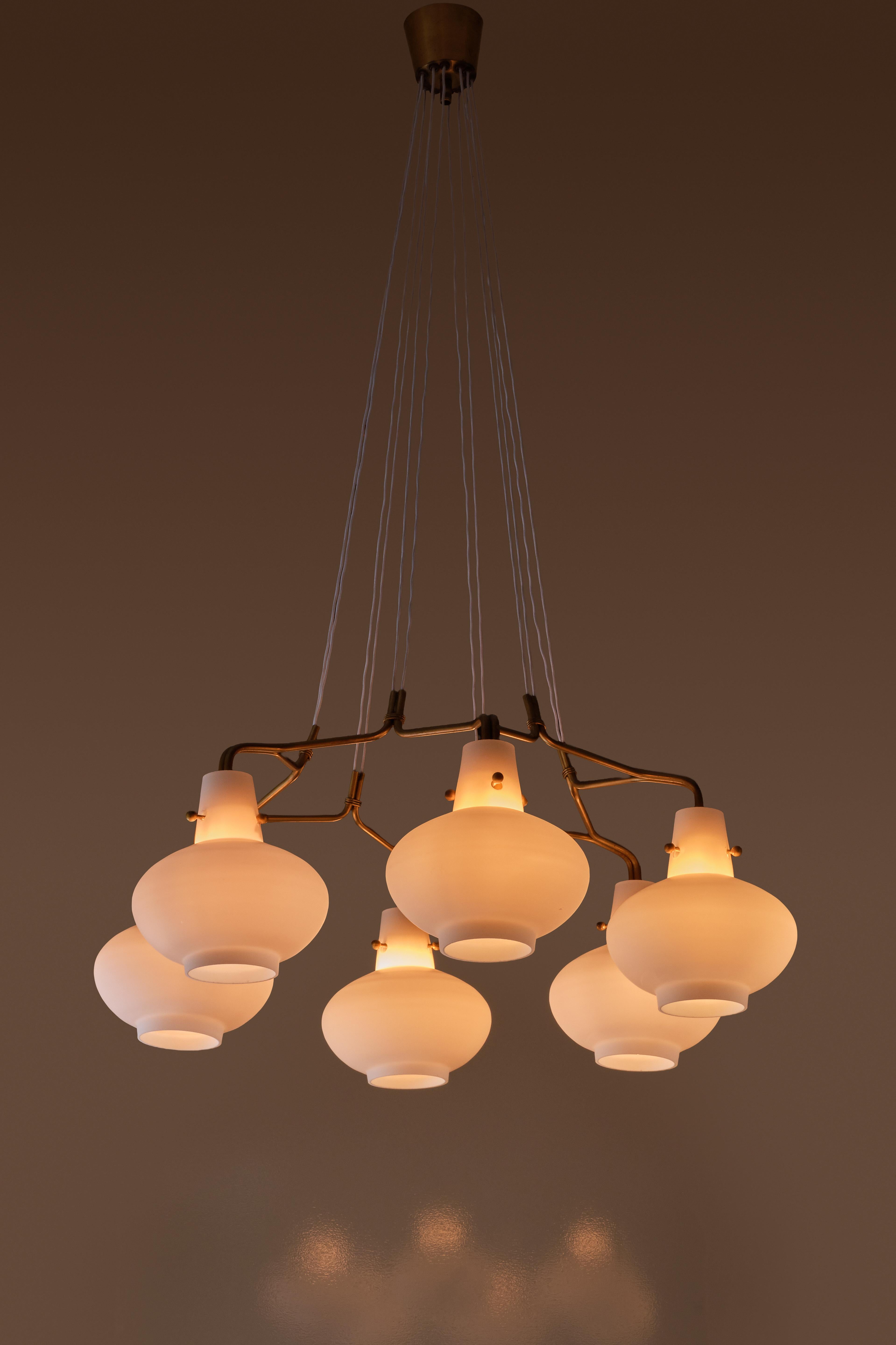 Raro juego de 4 lámparas de araña Hans Bergström de Ateljé Lyktan, años 50 Escandinavo moderno en venta