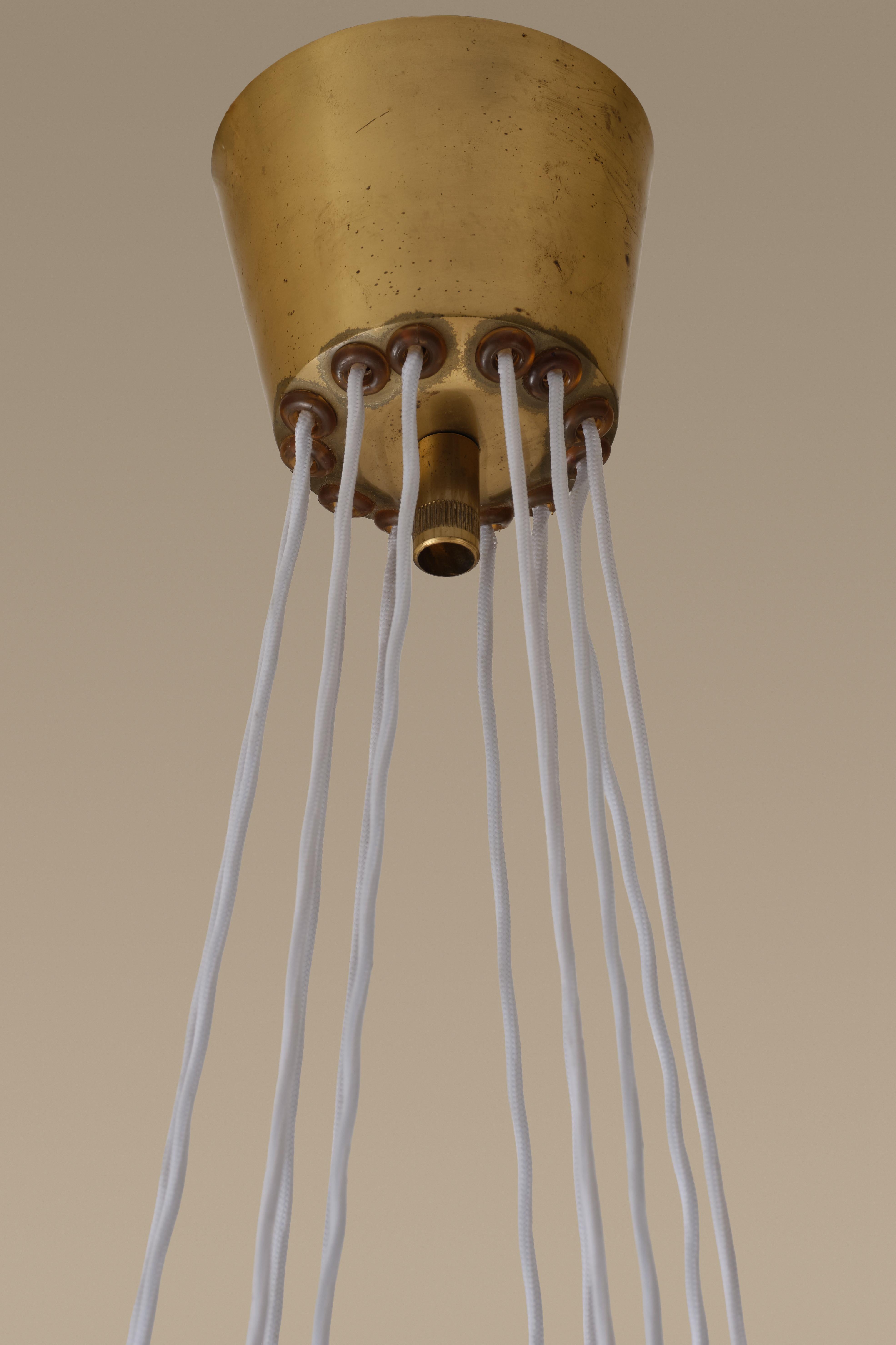 Raro juego de 4 lámparas de araña Hans Bergström de Ateljé Lyktan, años 50 mediados del siglo XX en venta