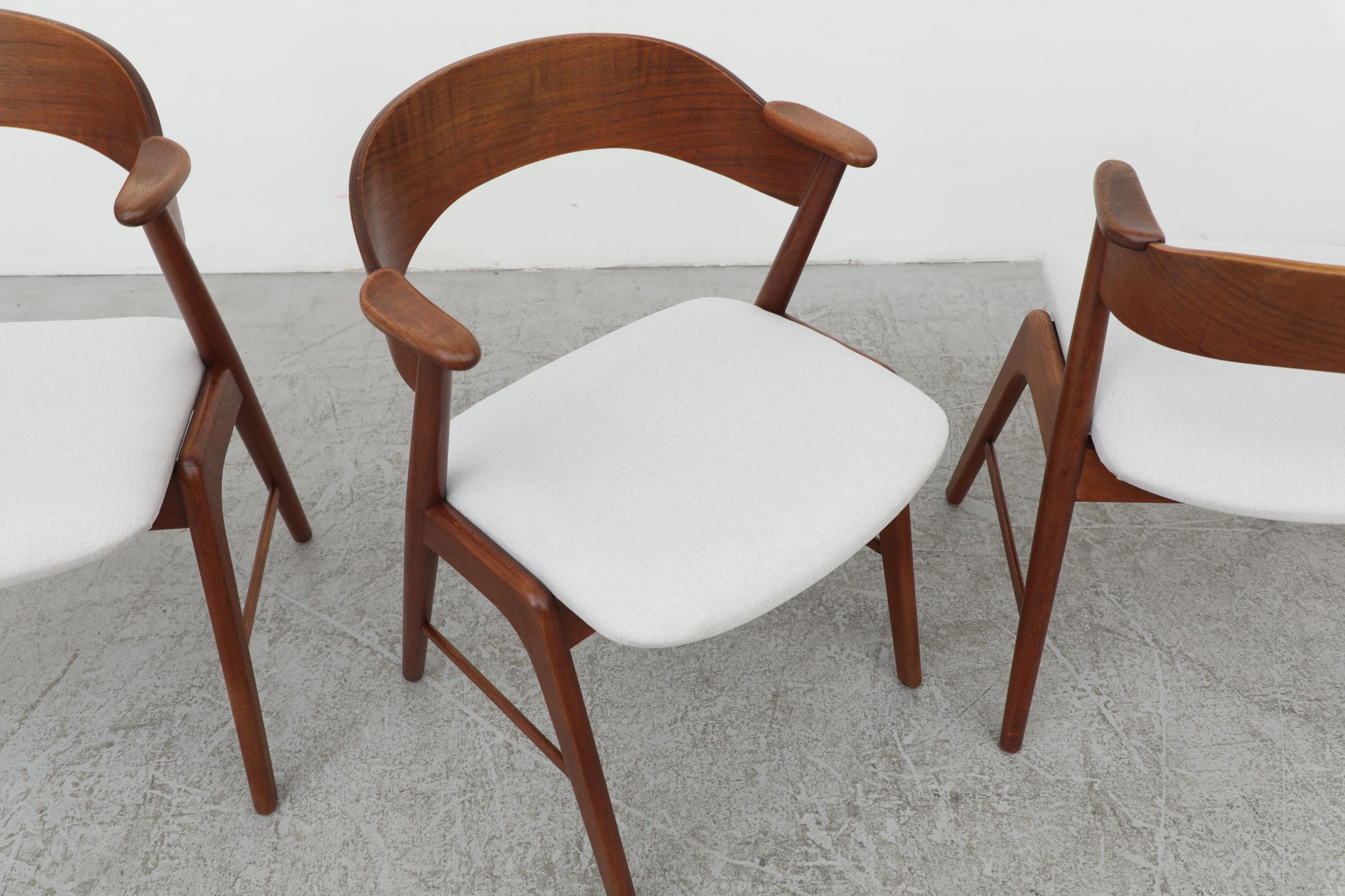 Rare Set of 4 Model 32 Kai Kristiansen Chairs for Korup Stolefabrik, 1960s 2