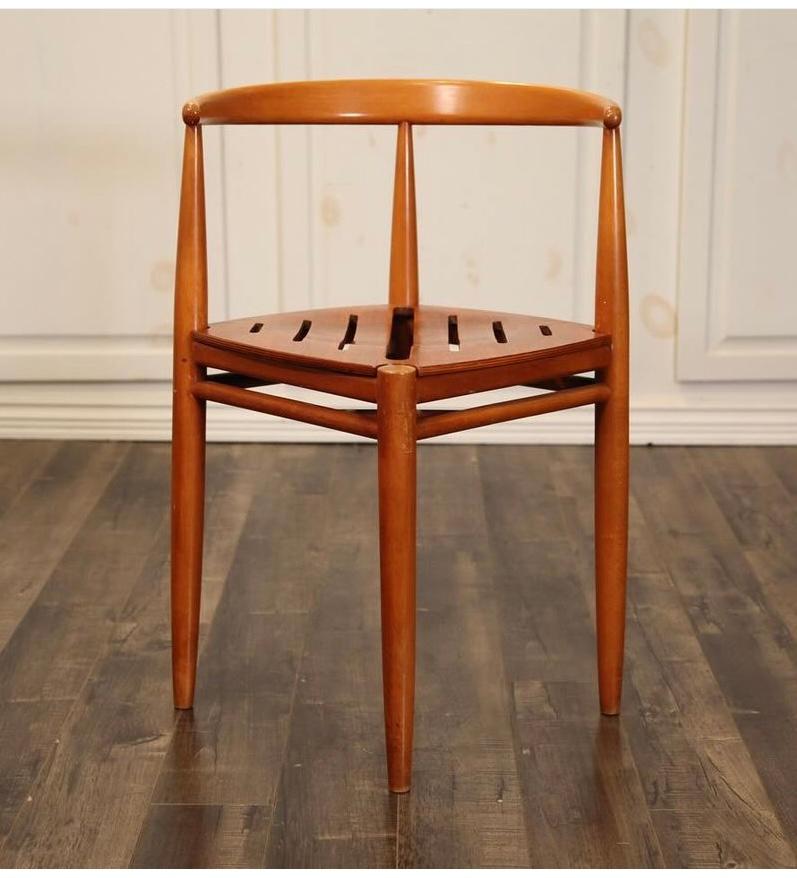 Scandinavian Modern Rare set of 4 Scandinavian Dining Chairs / Gemla Sweden 