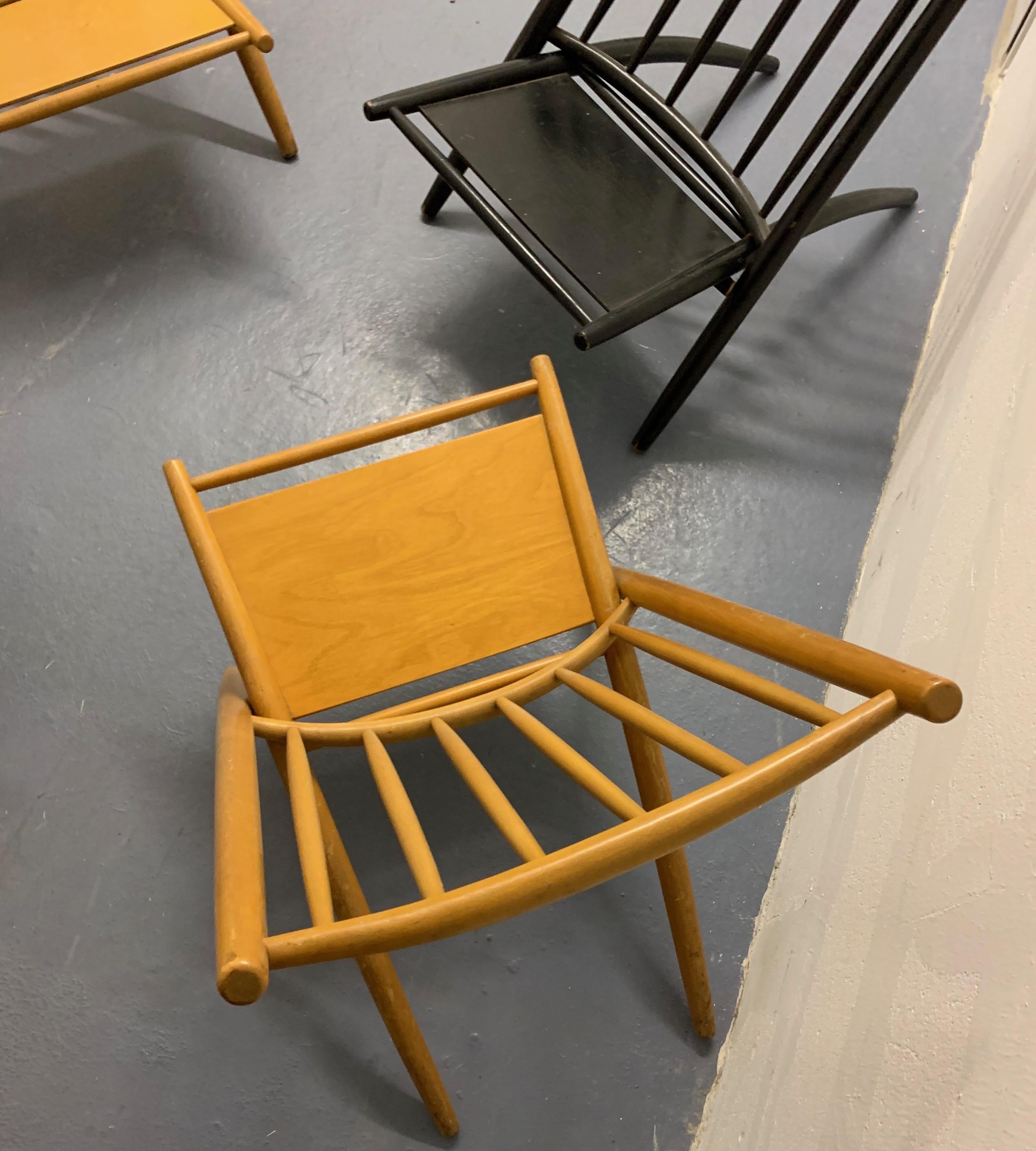 Wood Rare Set of 4 Tapiovaara Congo Lounge Chairs For Sale