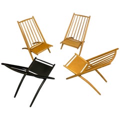 Rare Set of 4 Tapiovaara Congo Lounge Chairs