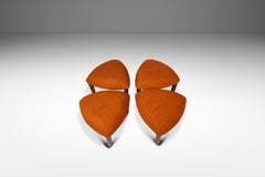 Raro set di 4 sgabelli 'Trifecta', Adrian Pearsall, Craft Associates, USA, c.C. 1960