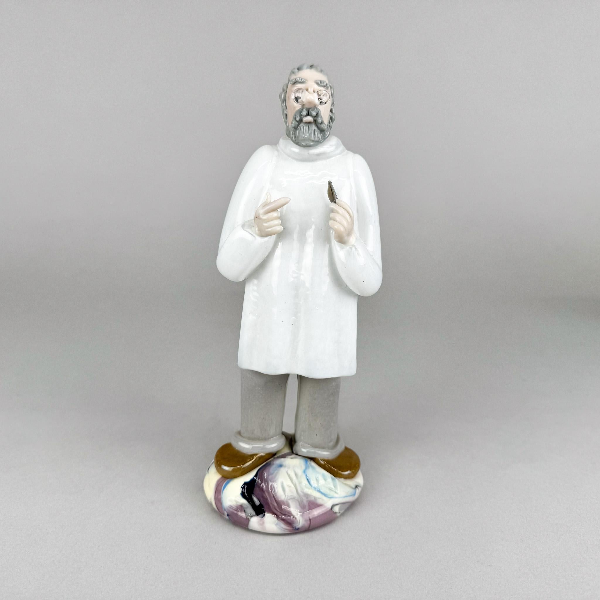 RARO set di 5 statuette di medici in vetro del designer Jaroslav Brychta, anni '70 in vendita 3