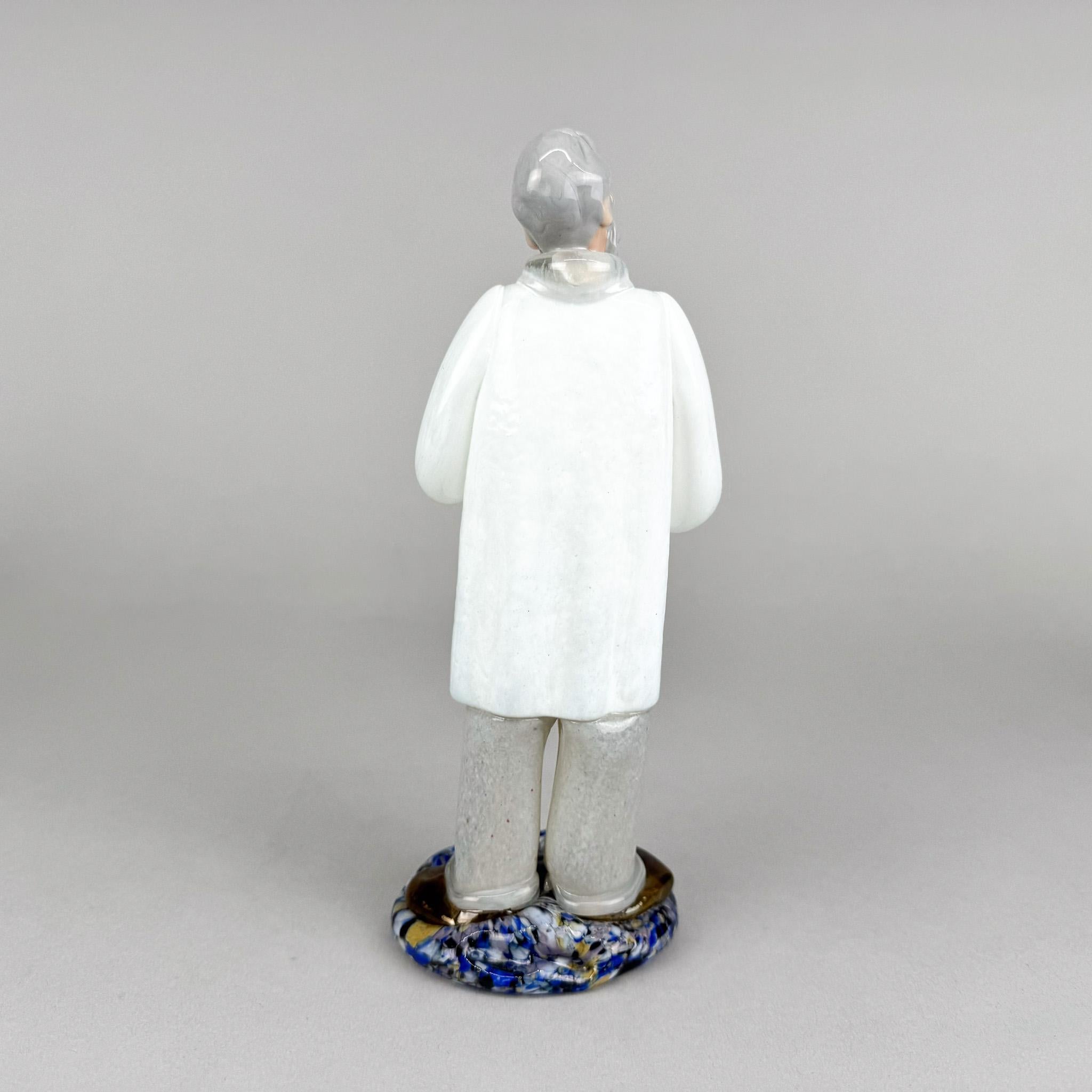 RARO set di 5 statuette di medici in vetro del designer Jaroslav Brychta, anni '70 in vendita 6