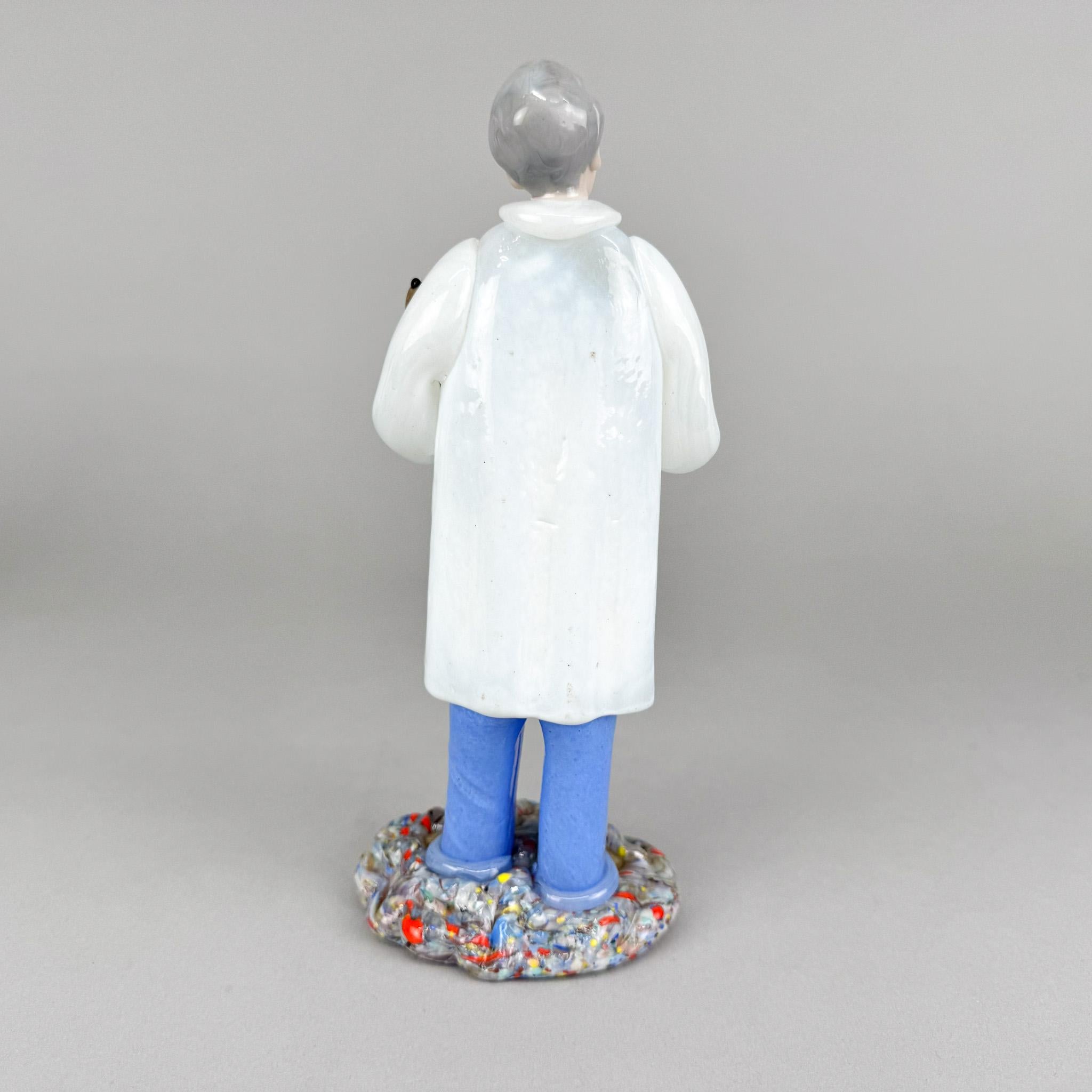 RARO set di 5 statuette di medici in vetro del designer Jaroslav Brychta, anni '70 in vendita 7