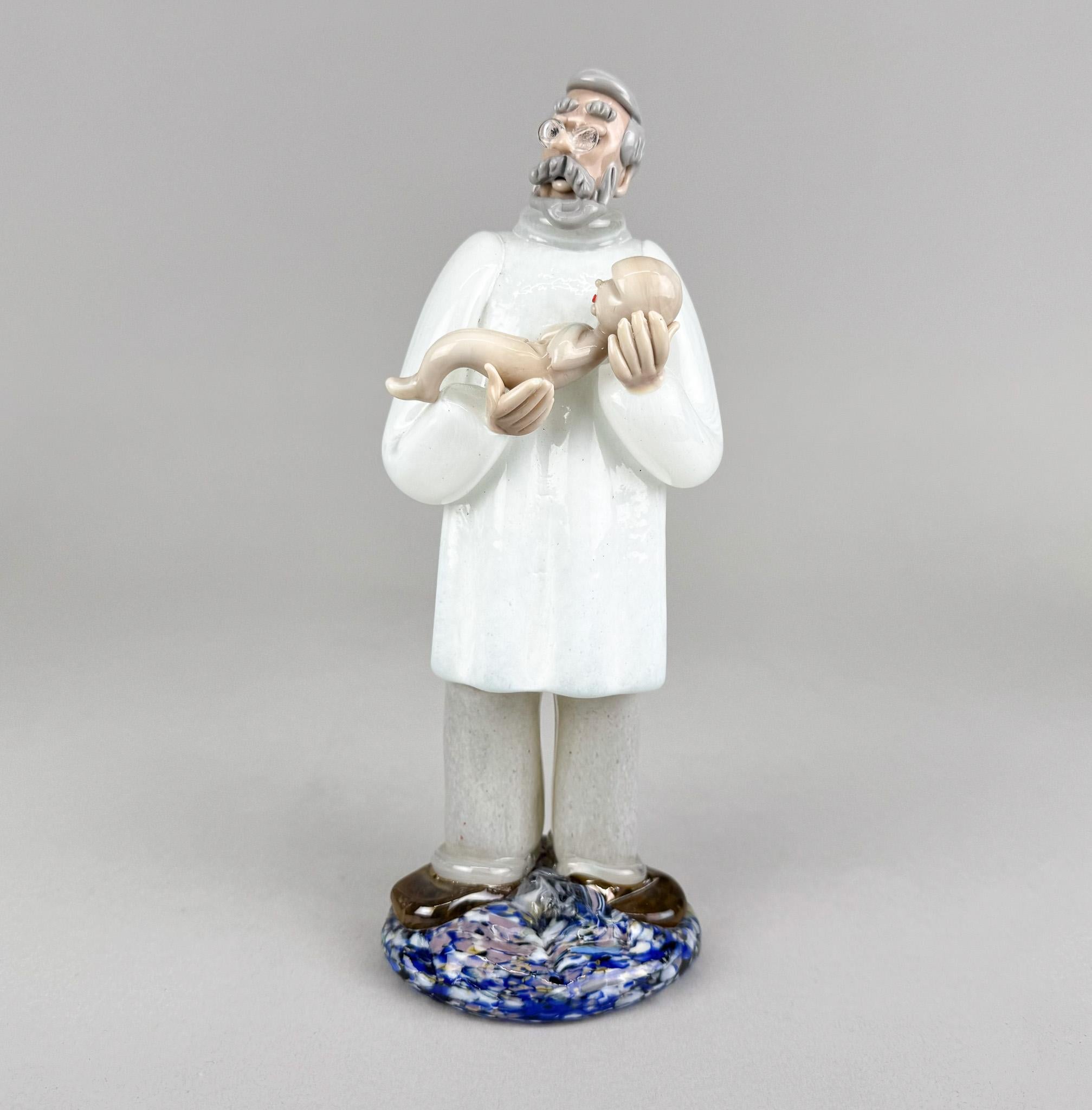 RARO set di 5 statuette di medici in vetro del designer Jaroslav Brychta, anni '70 in vendita 1