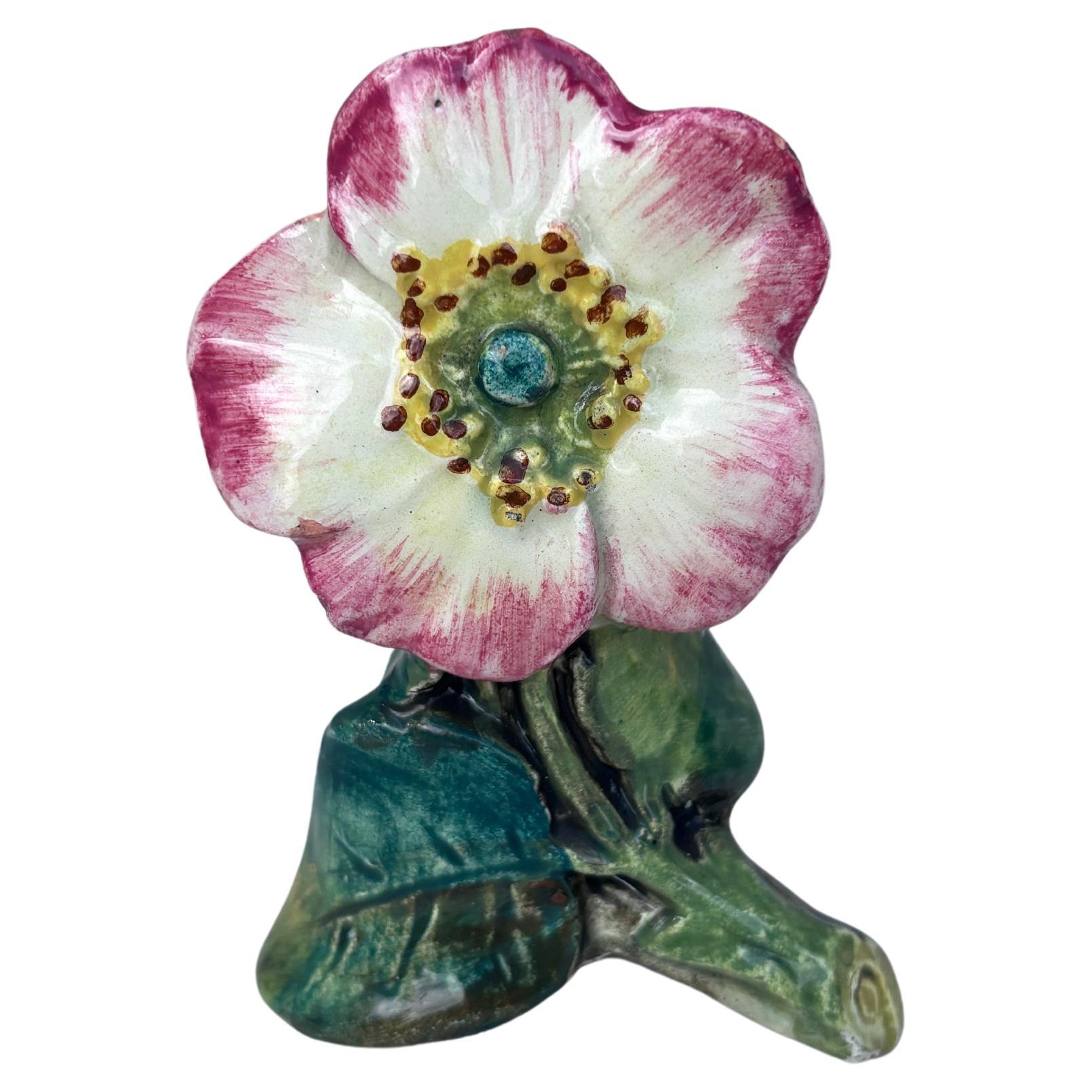Art Nouveau Rare Set of 5 Small 19th Century Majolica Flowers Vases Delphin Massier For Sale