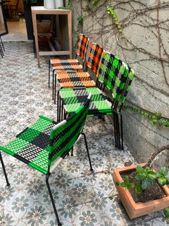 Rare set of 6 Afro chairs, 2018 by India Mahdavi for Studio ALM