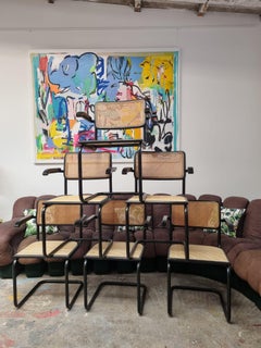 Rare Marcel Breuer Cesca Chairs - Complete Black Edition, Italian Made (1970s)