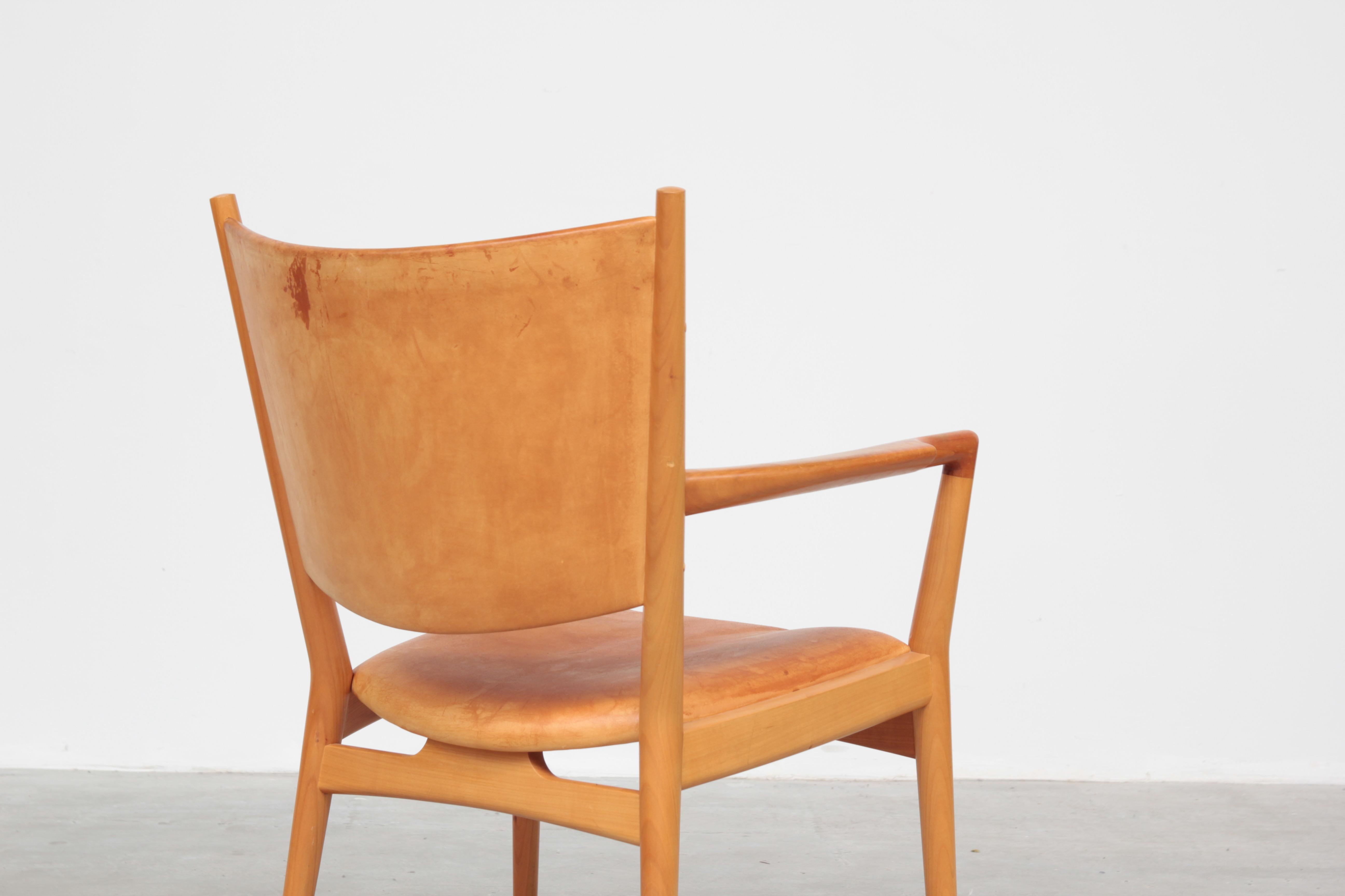 Rare Set of 6 Armchair Dining Chair by Hans J. Wegner for PP Møbler, Denmark 5