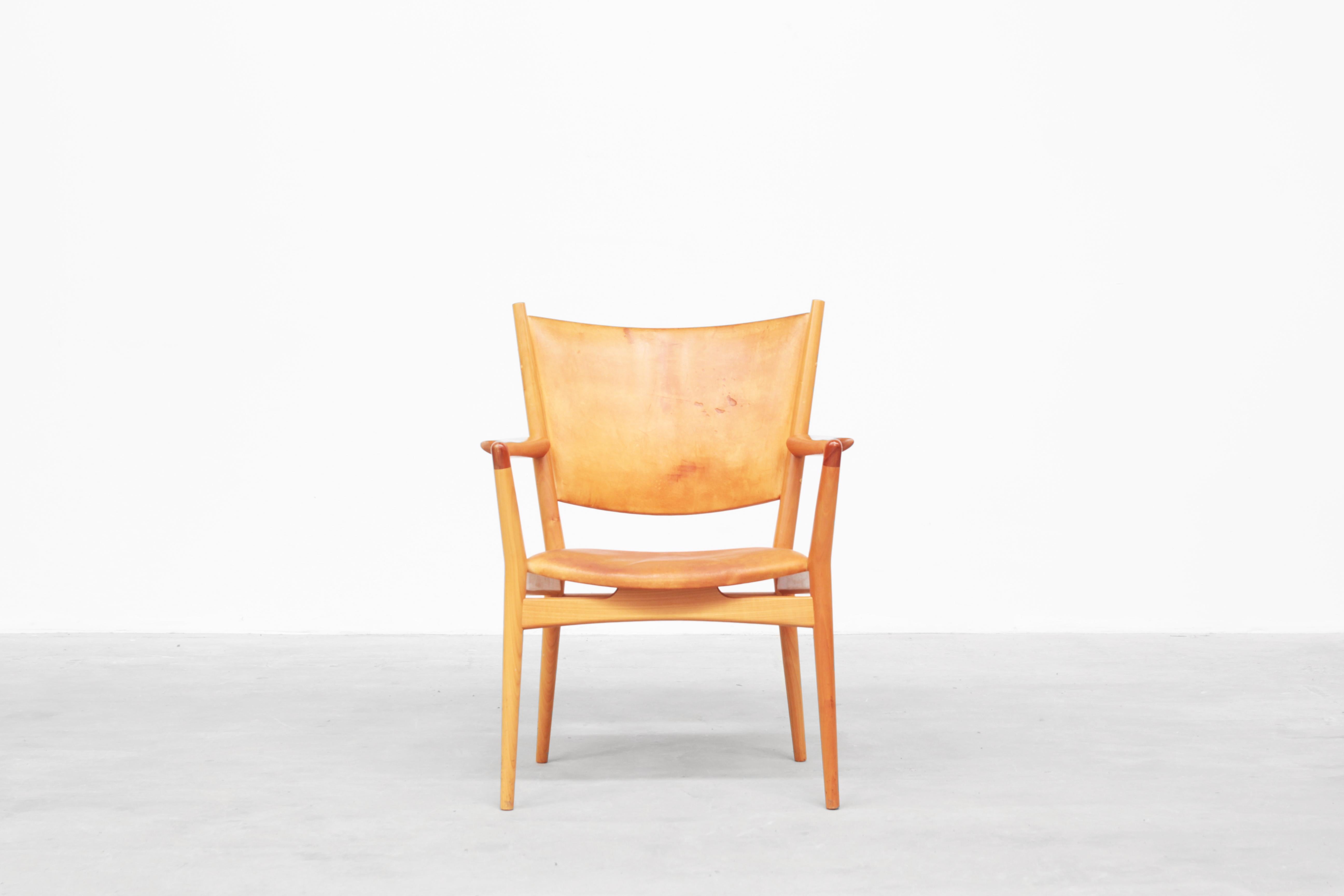 Rare Set of 6 Armchair Dining Chair by Hans J. Wegner for PP Møbler, Denmark 1