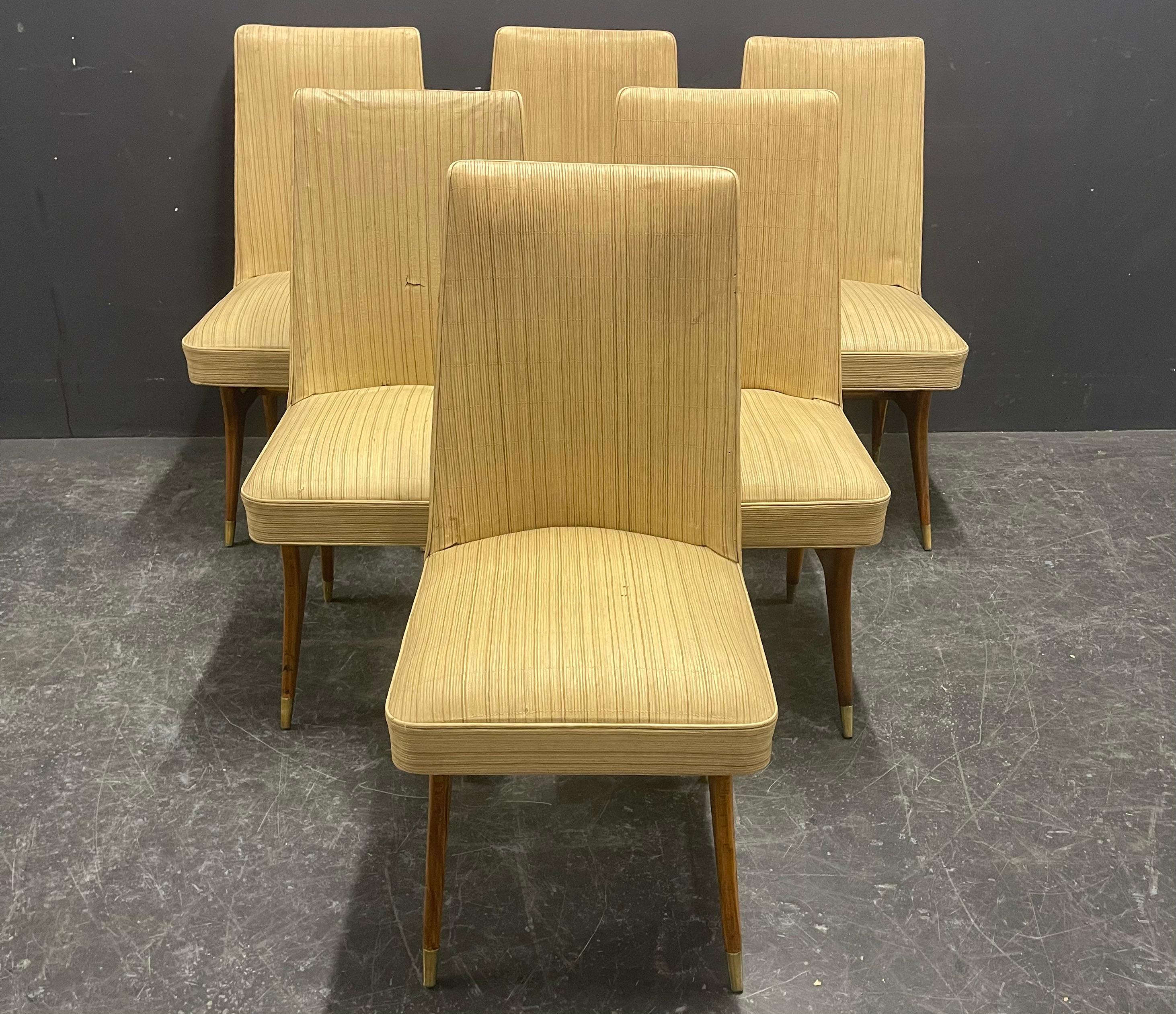 rare set of 6 chairs by  melchiorre bega For Sale 5