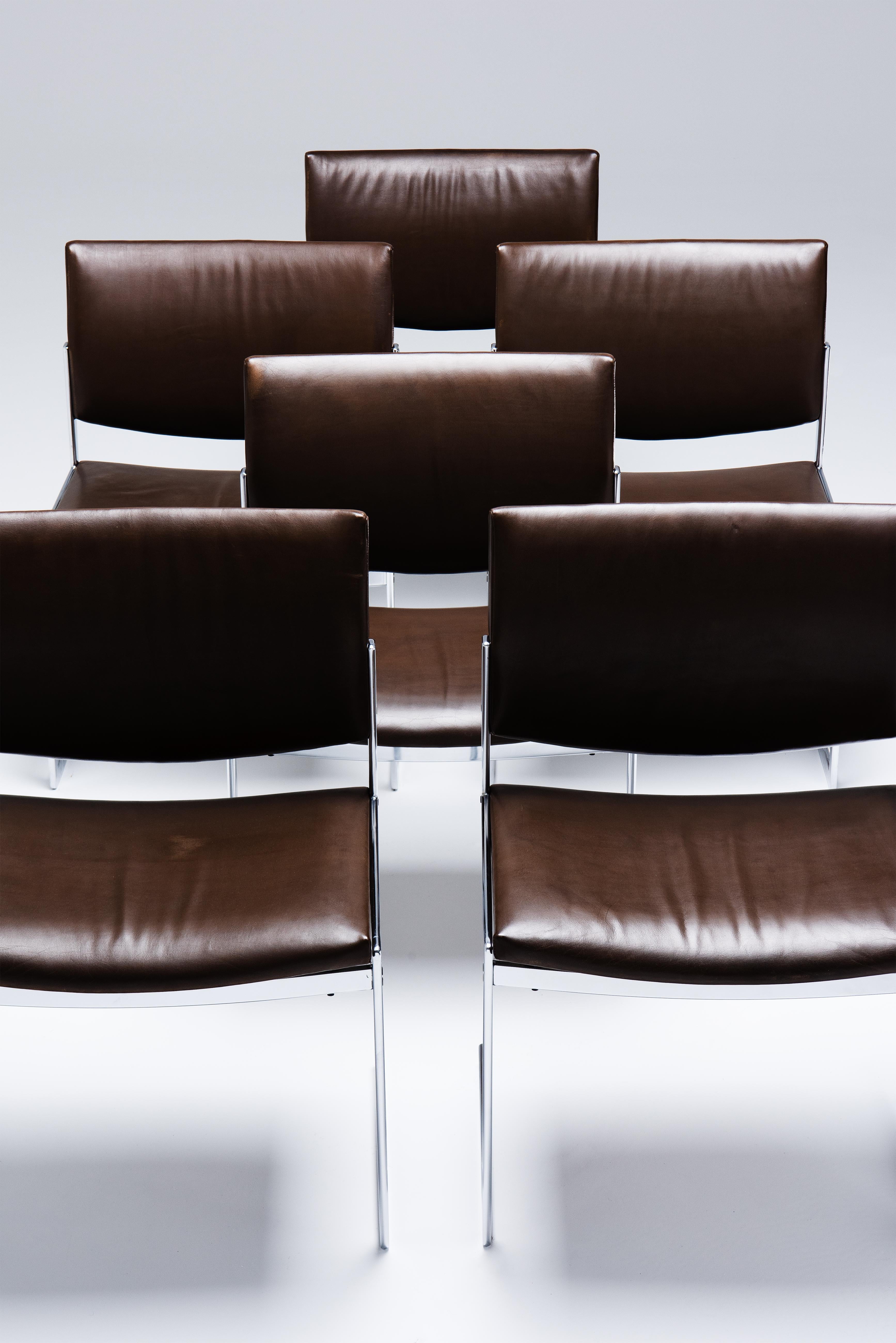 Rare set of 6 chairs - MODEL JK 770 - Jørgen Kastholm 2