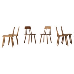Rare set of 6 dining chairs by Carl-Gustav Boulogner, Sweden 1960s