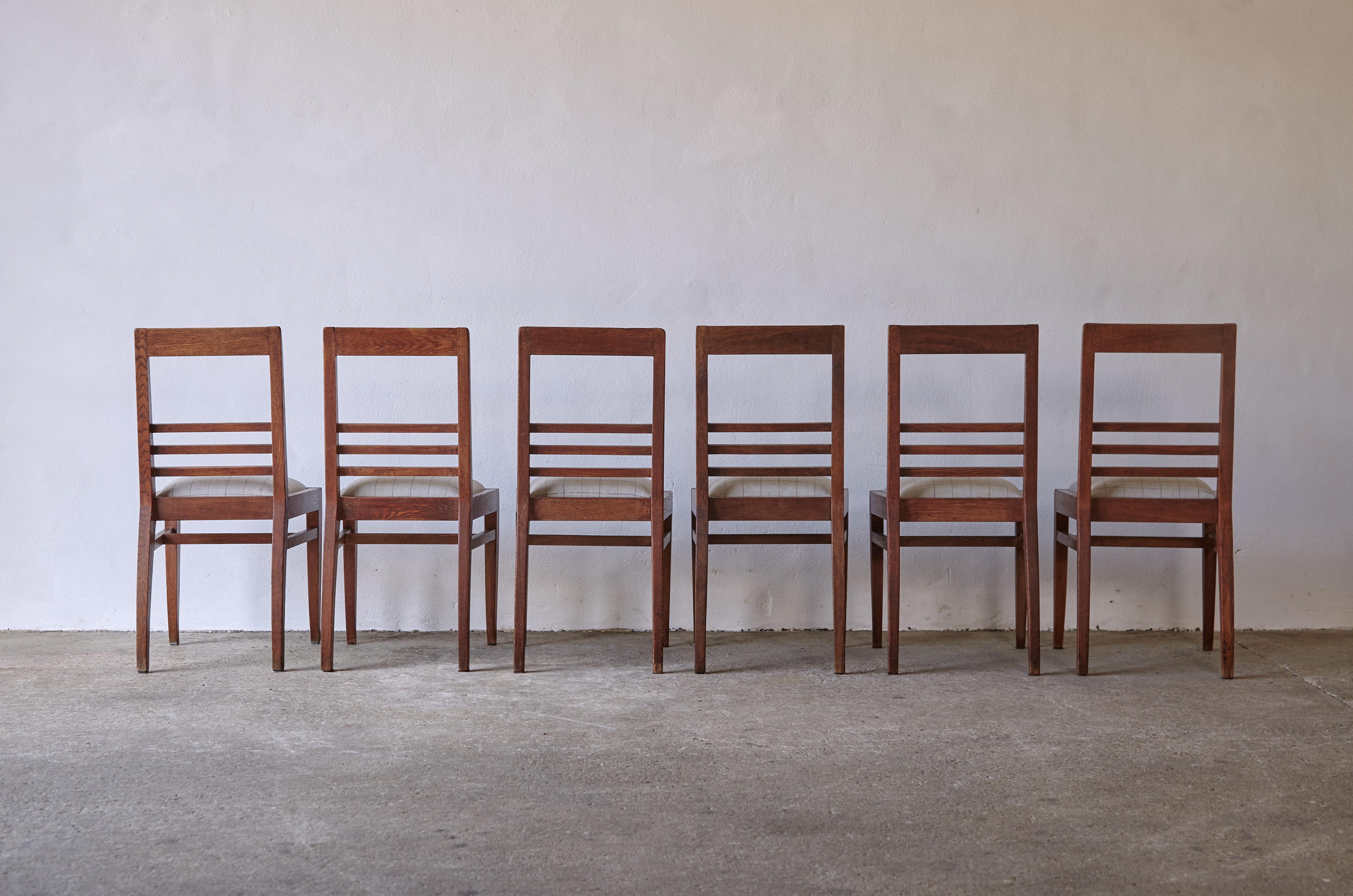 Rare Set of 6 Michel Dufet 'Duffet' Dining Chairs, 1950s, France For Sale 7