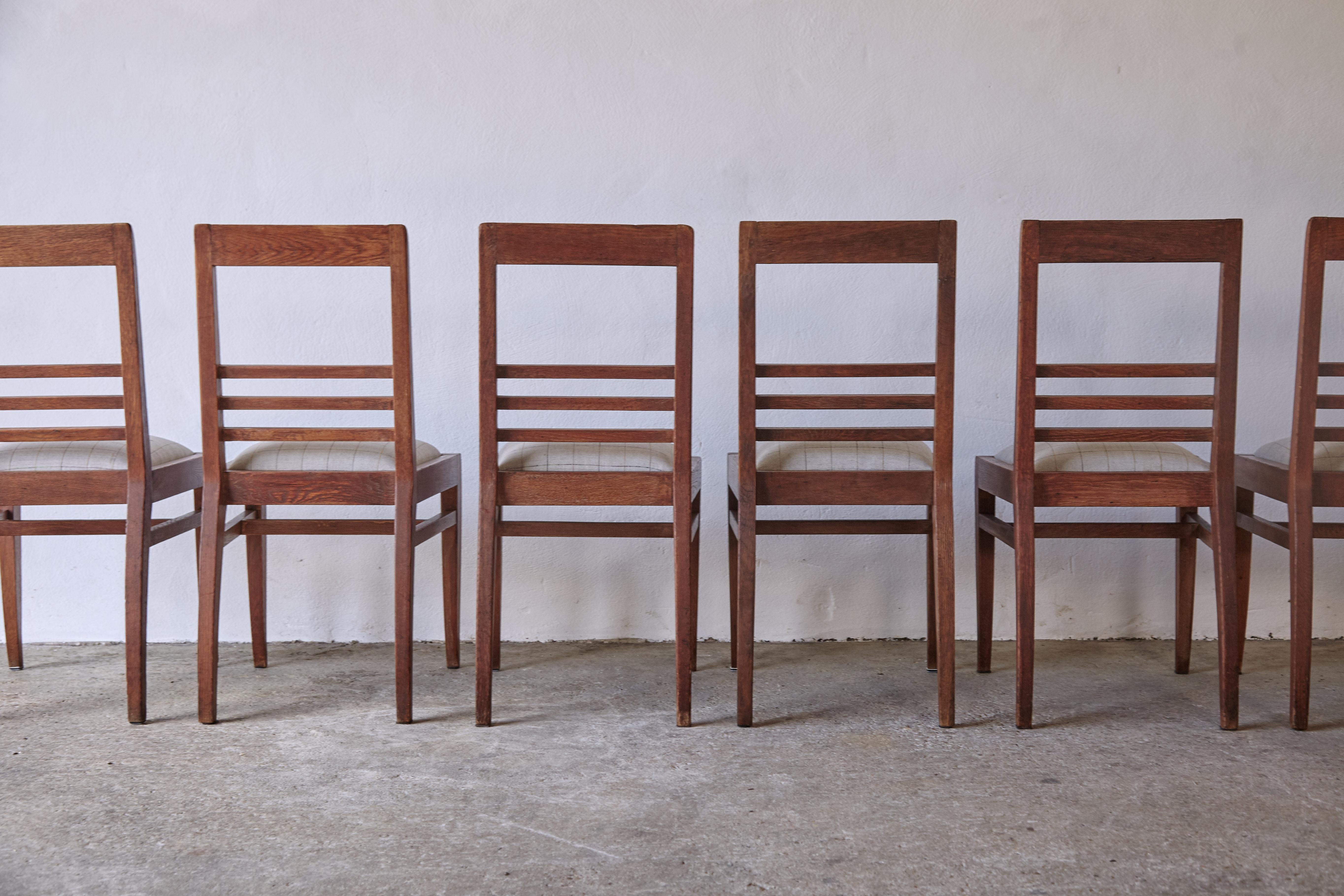 Rare Set of 6 Michel Dufet 'Duffet' Dining Chairs, 1950s, France For Sale 9