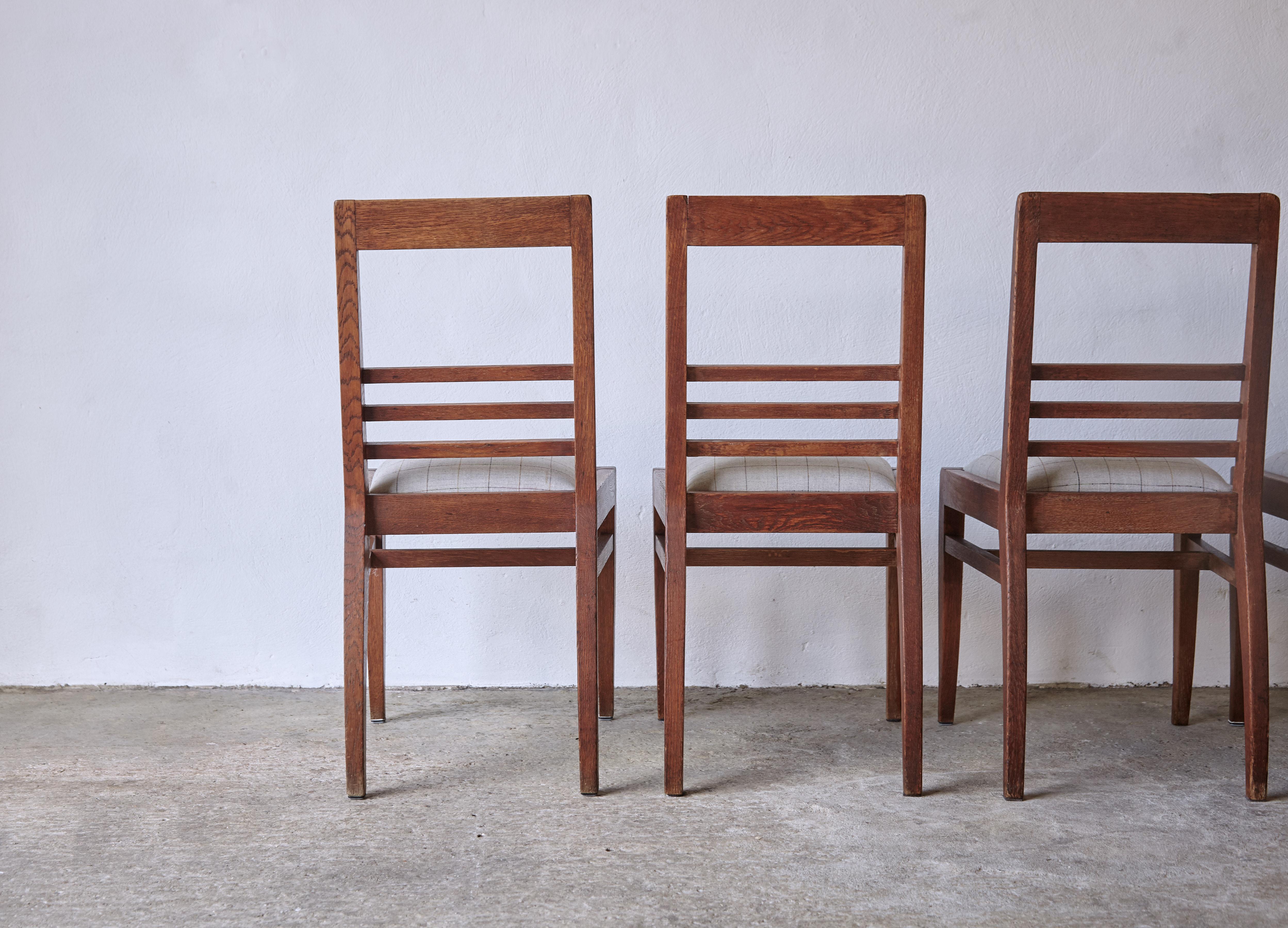 Rare Set of 6 Michel Dufet 'Duffet' Dining Chairs, 1950s, France For Sale 10