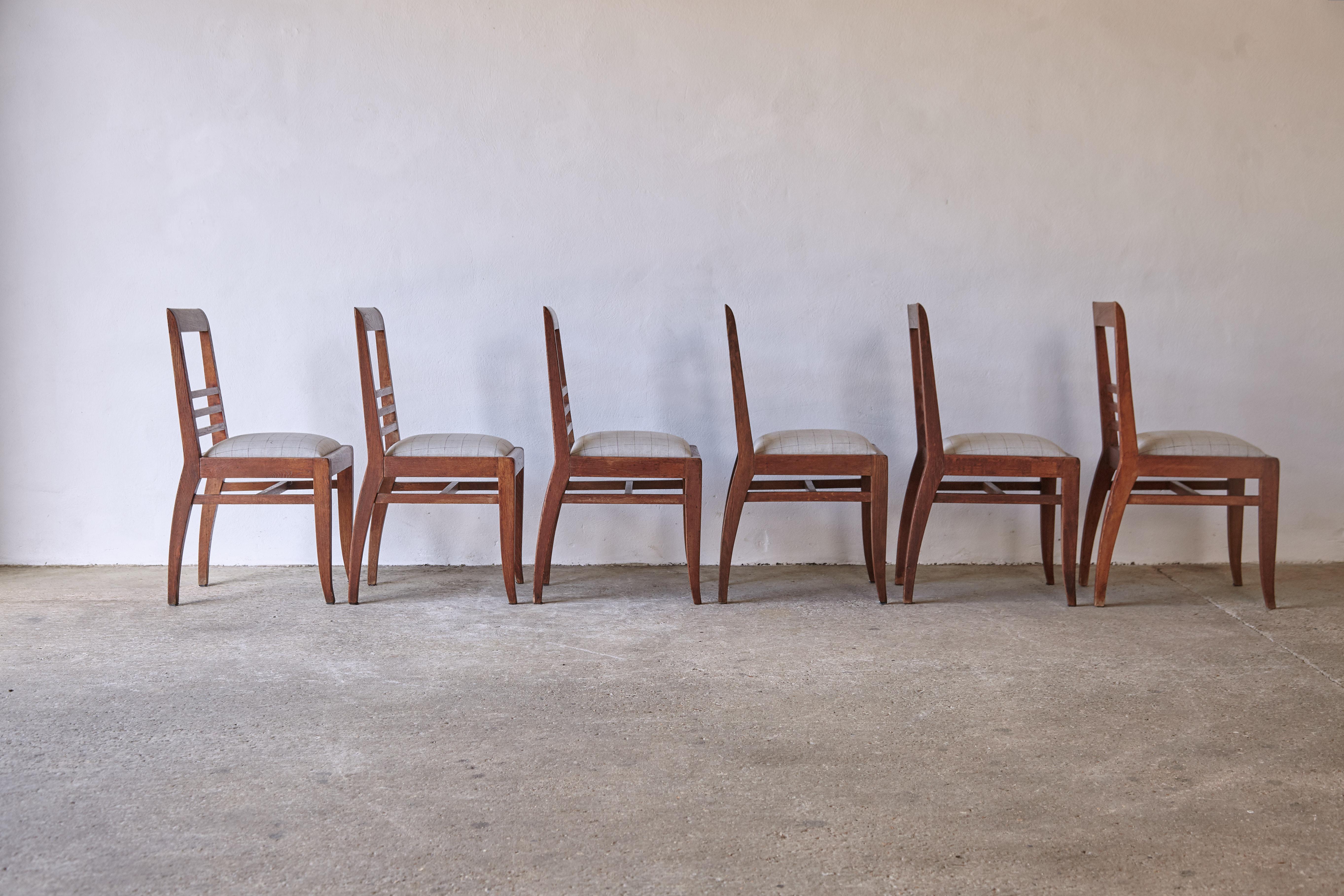 Rare Set of 6 Michel Dufet 'Duffet' Dining Chairs, 1950s, France For Sale 13
