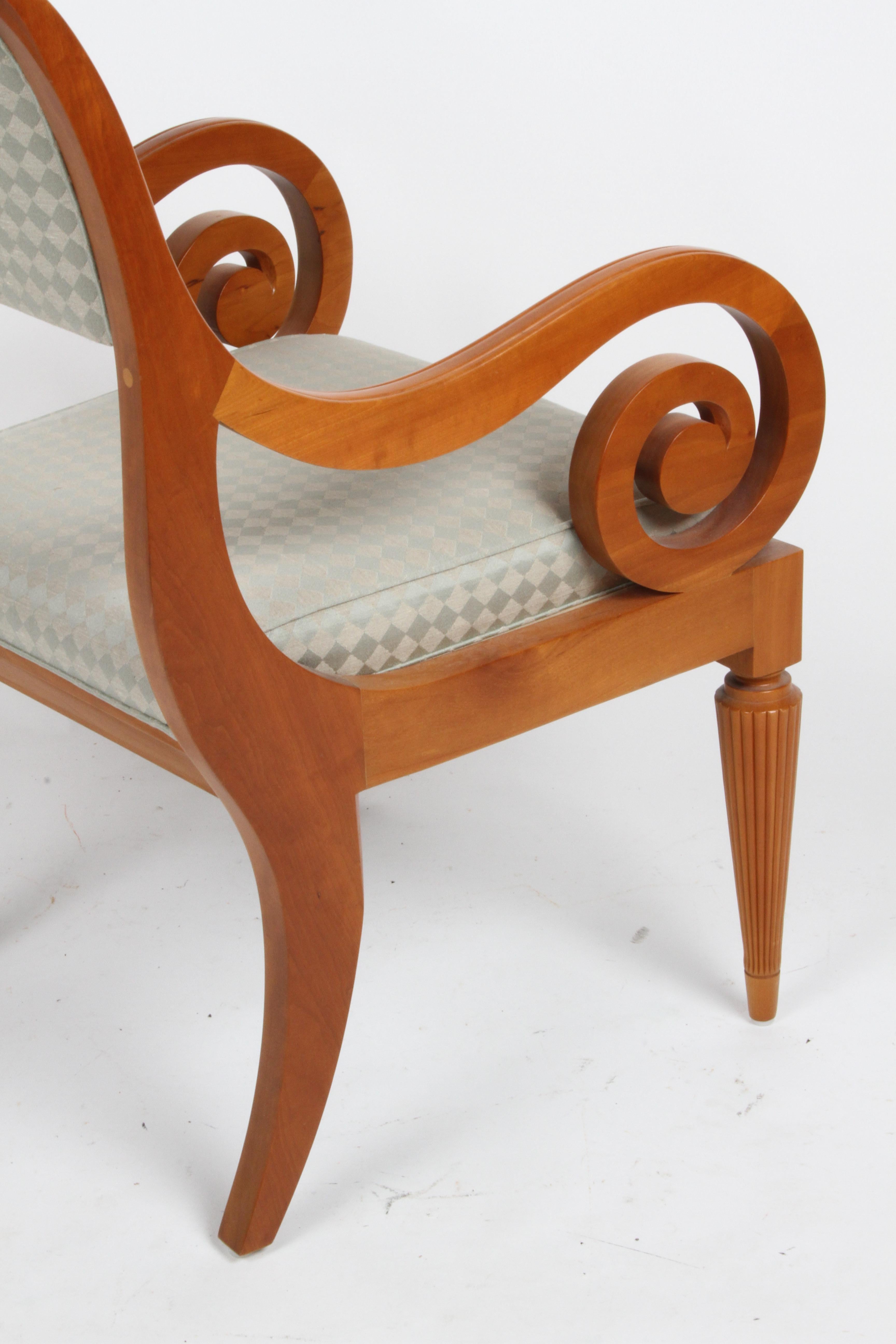 Rare Set of 6 Robert A.M. Stern Bodleian Dining Chairs in Natural Cherry for HBF For Sale 6