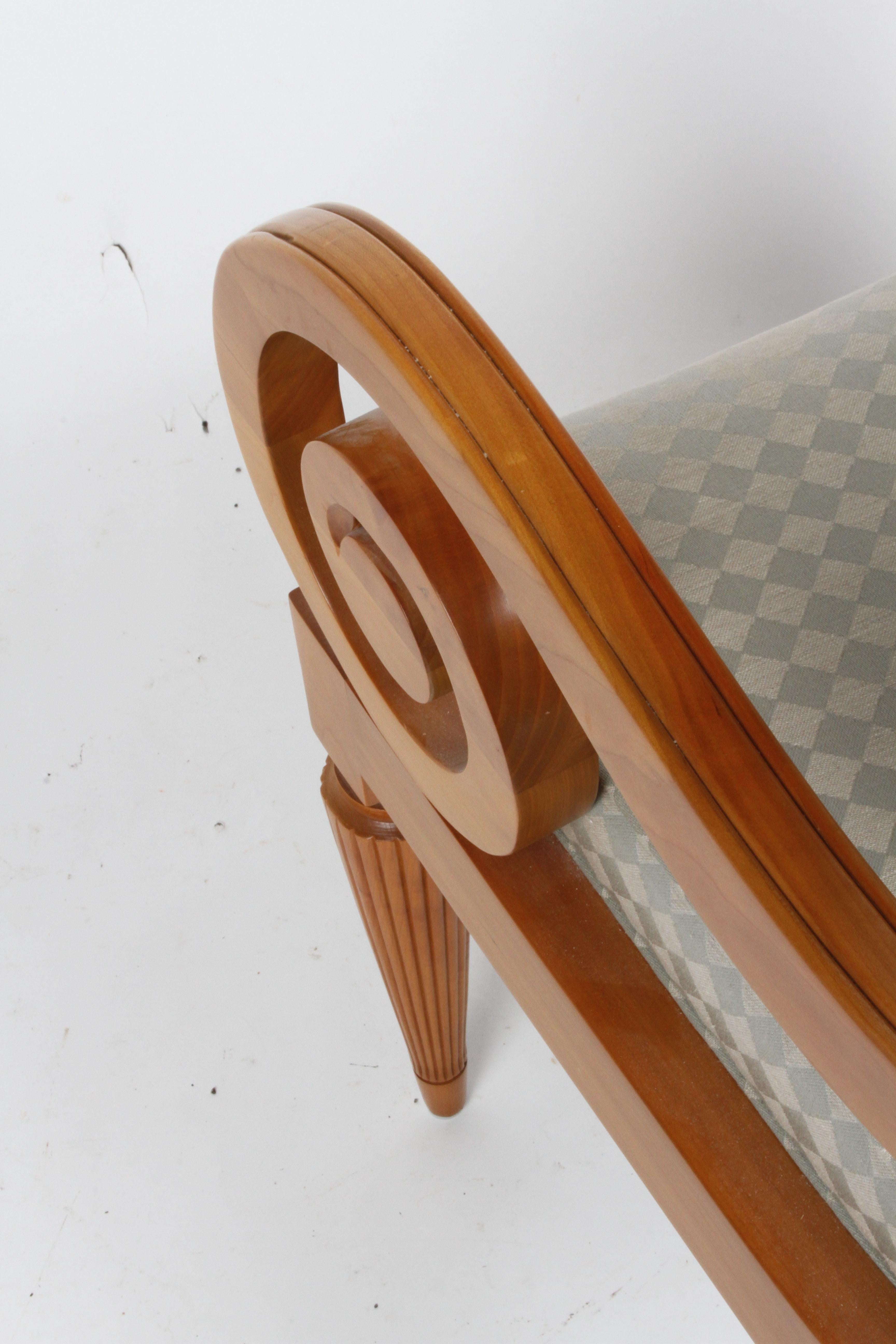 Rare ensemble de 6 pièces Robert A.M. Chaises de salle à manger Stern Bodleian en cerisier naturel pour HBF en vente 13