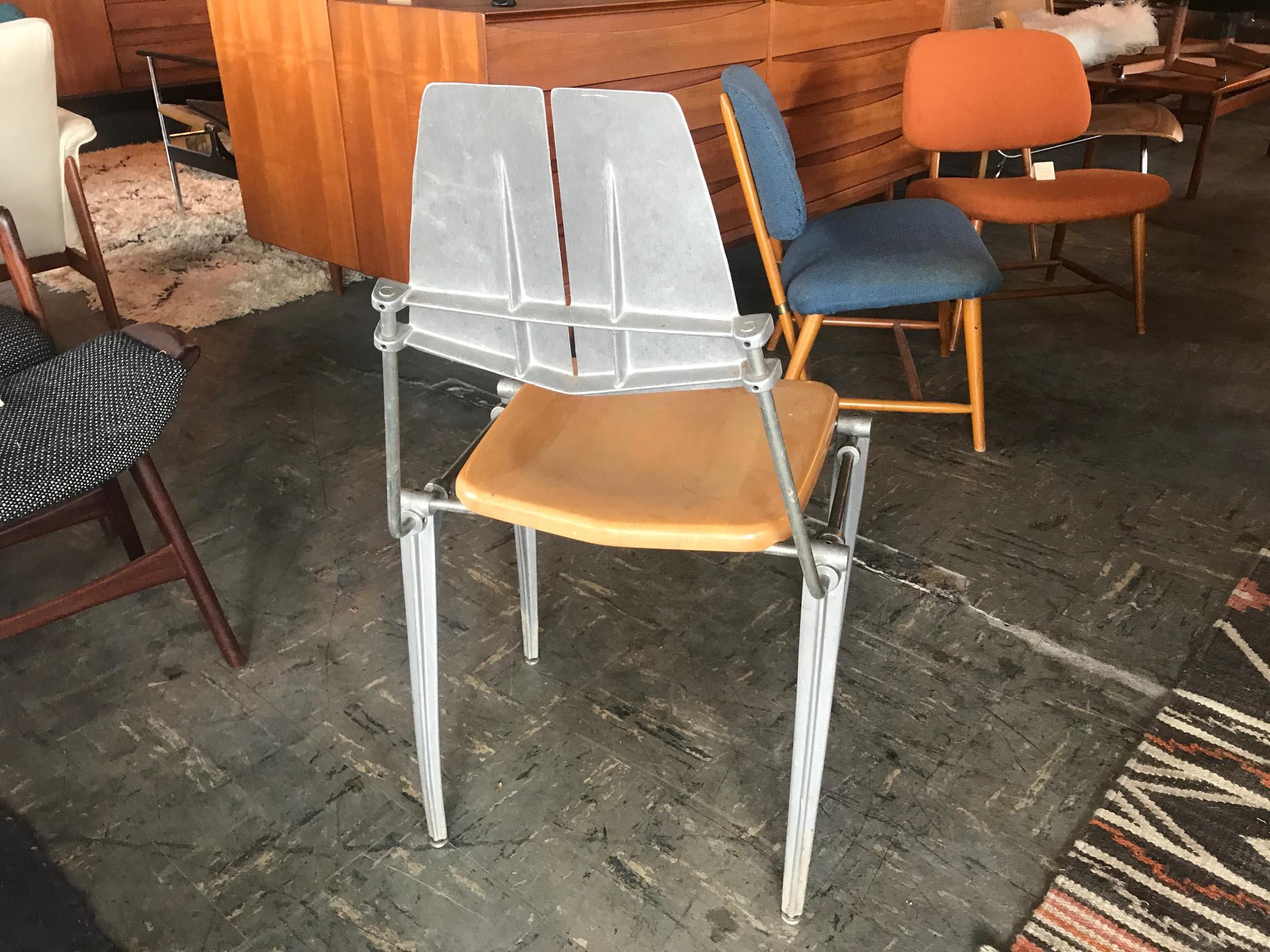 Late 20th Century Rare Set of 6 Robert Josten Cast Aluminum Dining Chairs