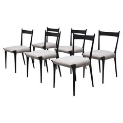 Raro set di 6 sedie da pranzo 'S11' di Alfred Hendrickx per Belform, anni '50