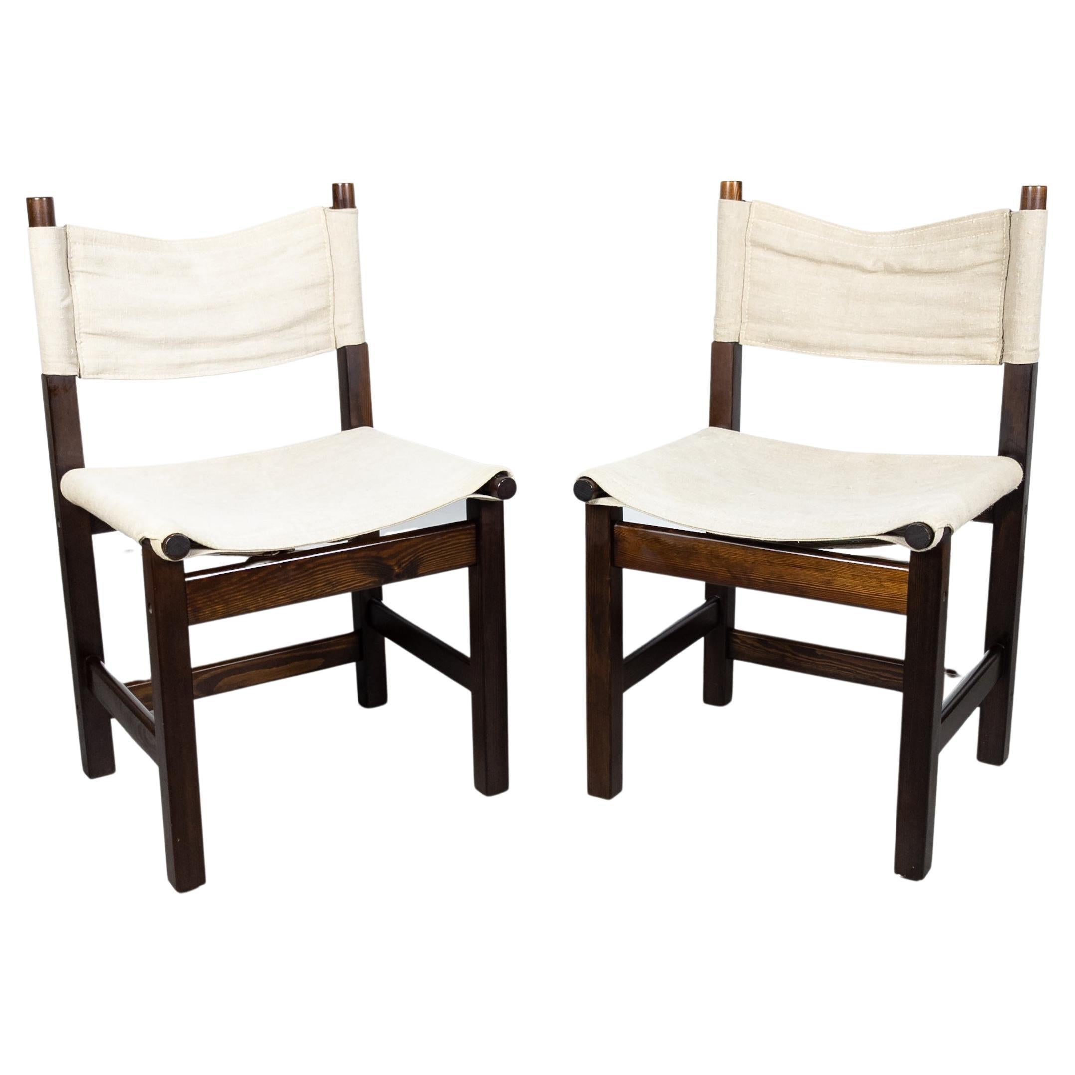 Rare Set of 6 Vintage "Kotka" Safari Chairs by Tomas Jelinek for Ikea